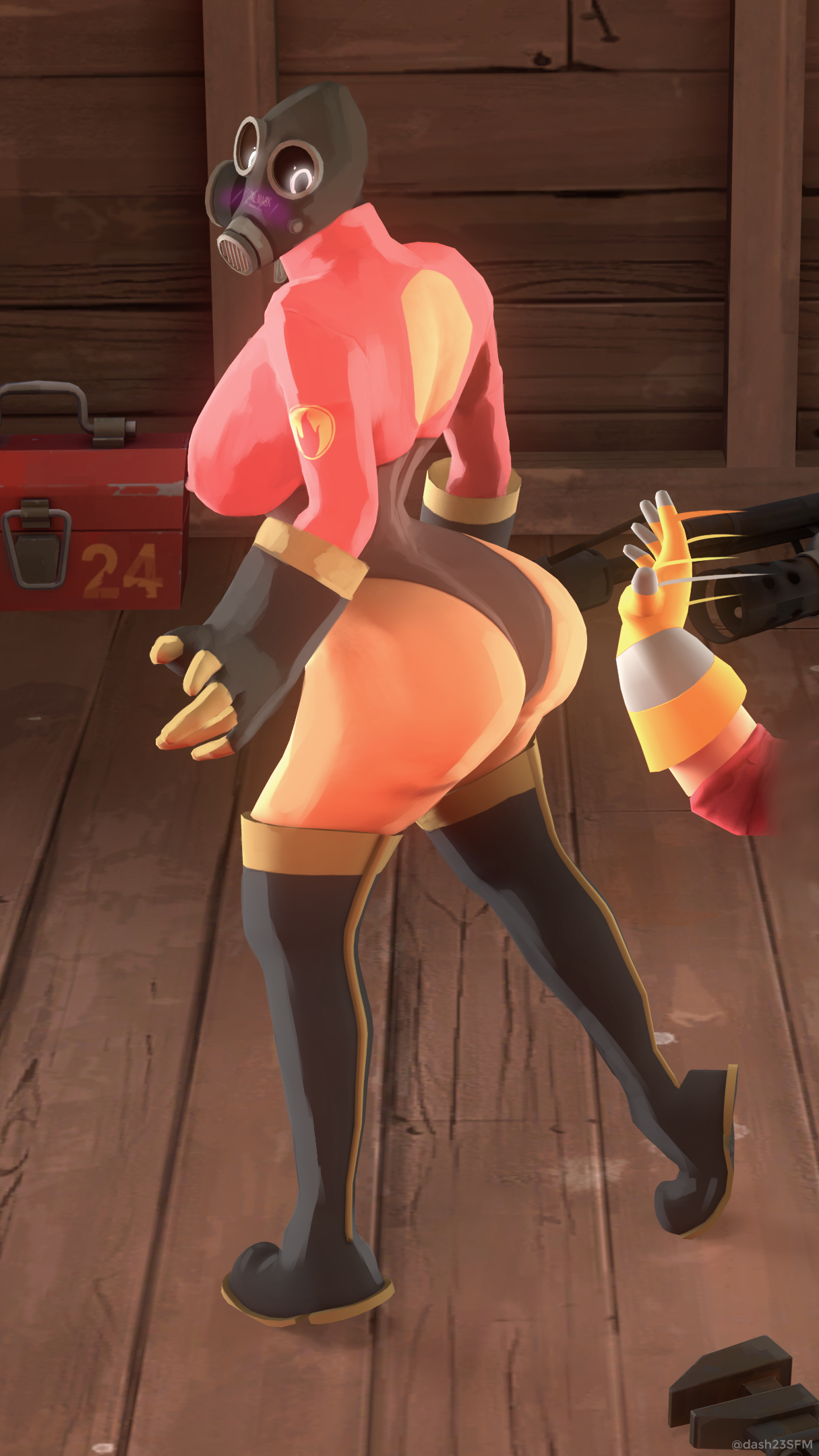Rule34 - If it exists, there is porn of it / engineer (team fortress 2),  fempyro, pyro / 5316759