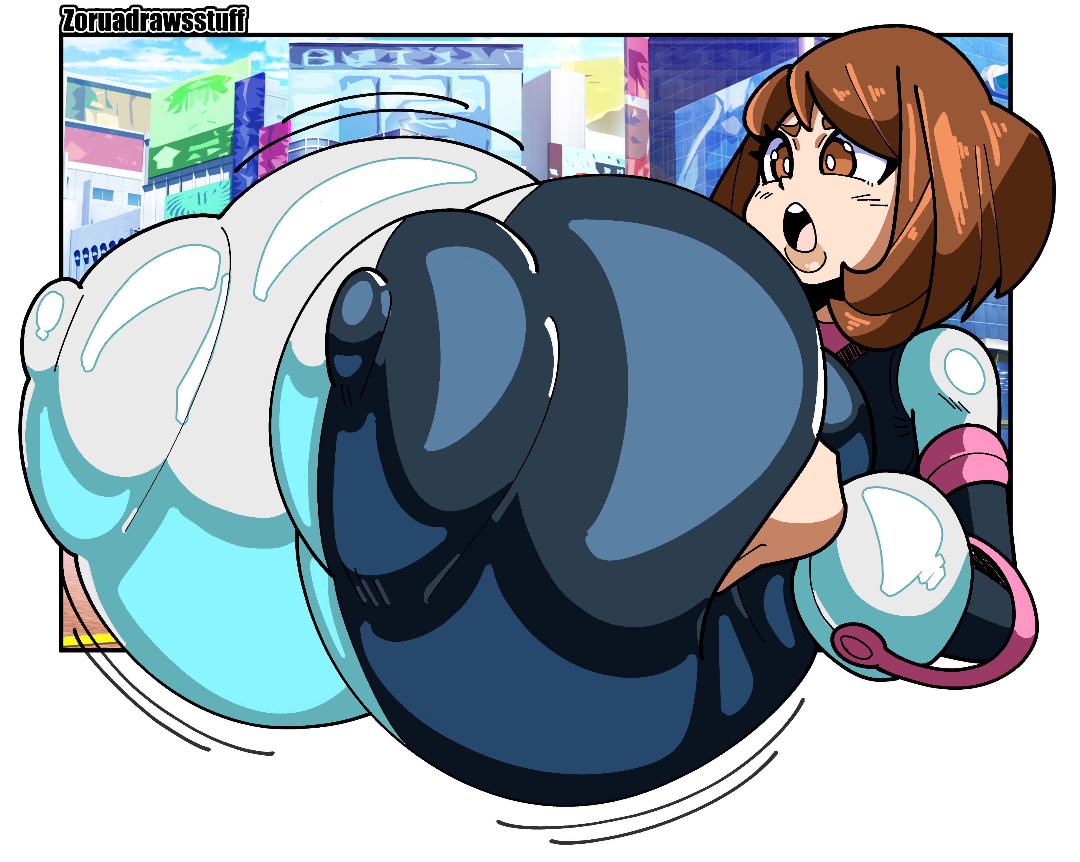Uraraka breast expansion