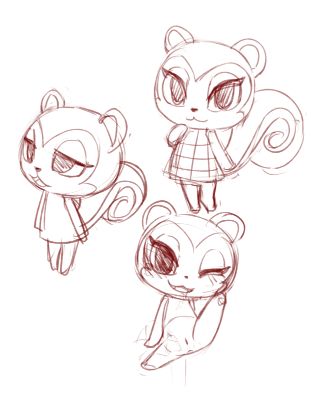 unknown artist, pecan (animal crossing), animal crossing, nintendo, monochrome, simple background, white background, :3, anthro, anus, bottomless, clothed, clothing, drooling, female, looking at viewer, mammal, one eye closed, presenting, rodent, saliva, sciurid, solo, tree squirrel, video games, wink, 