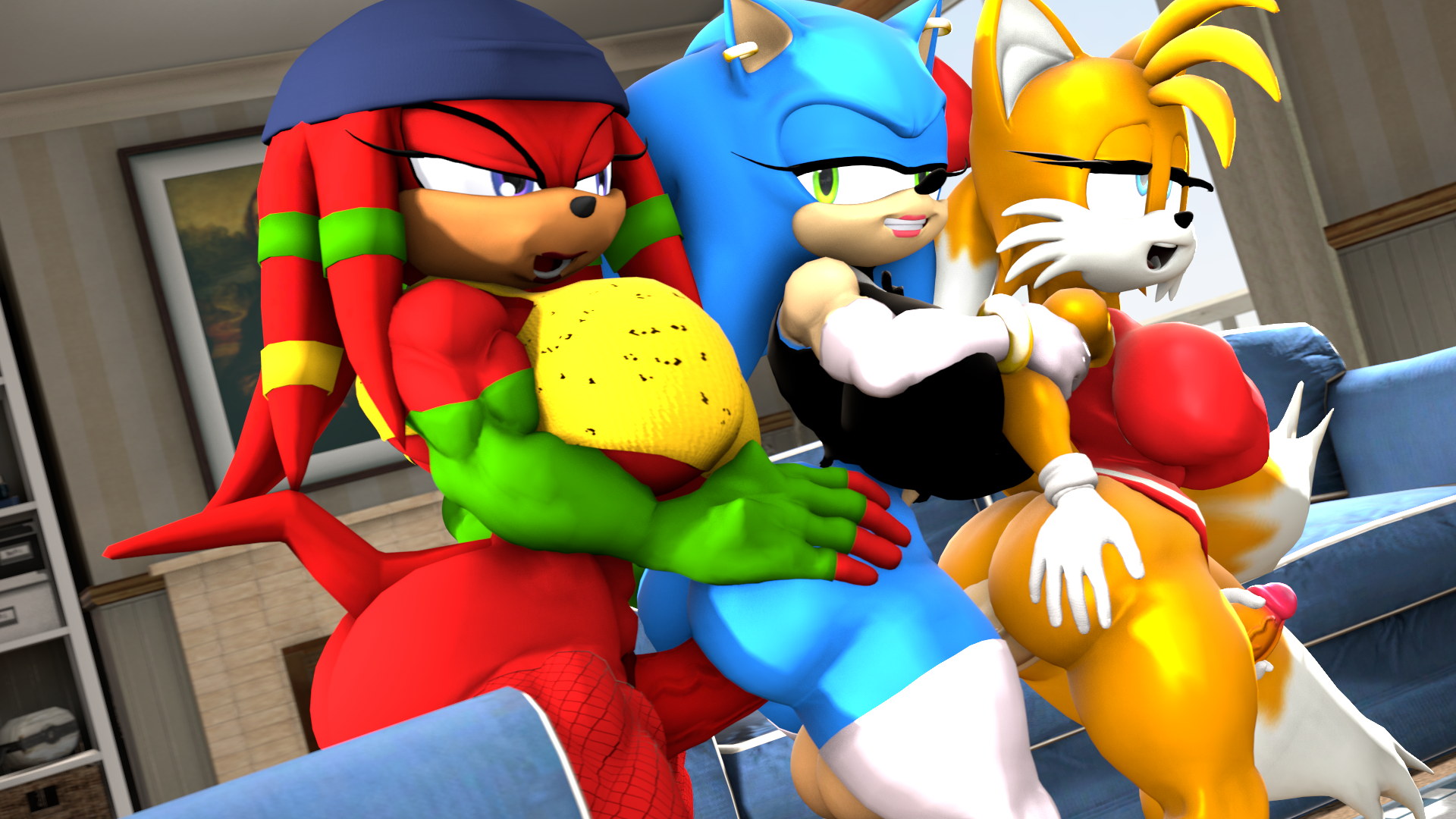 Sonic tails and knuckles wallpaper