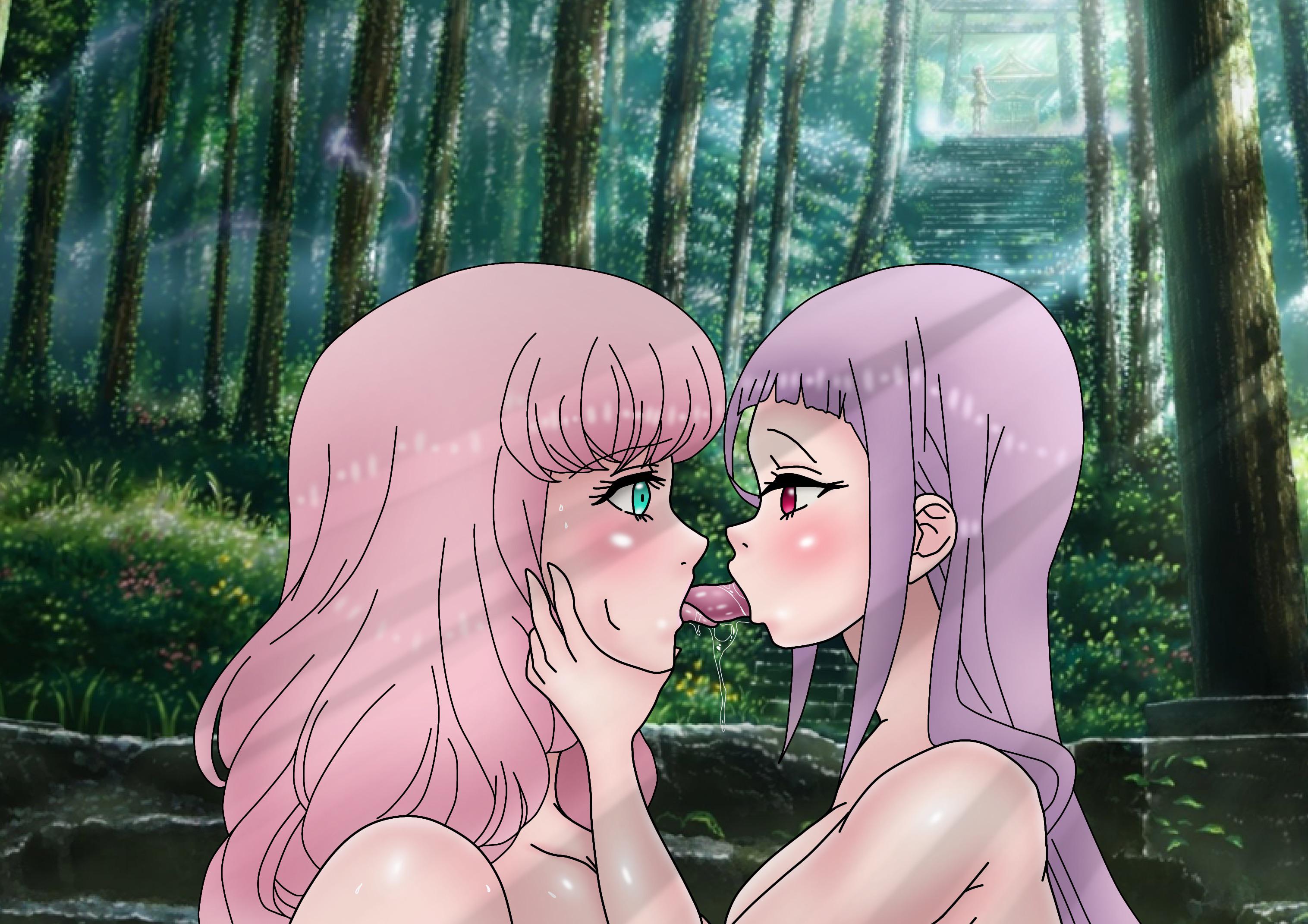 Rule 34 yuri kiss