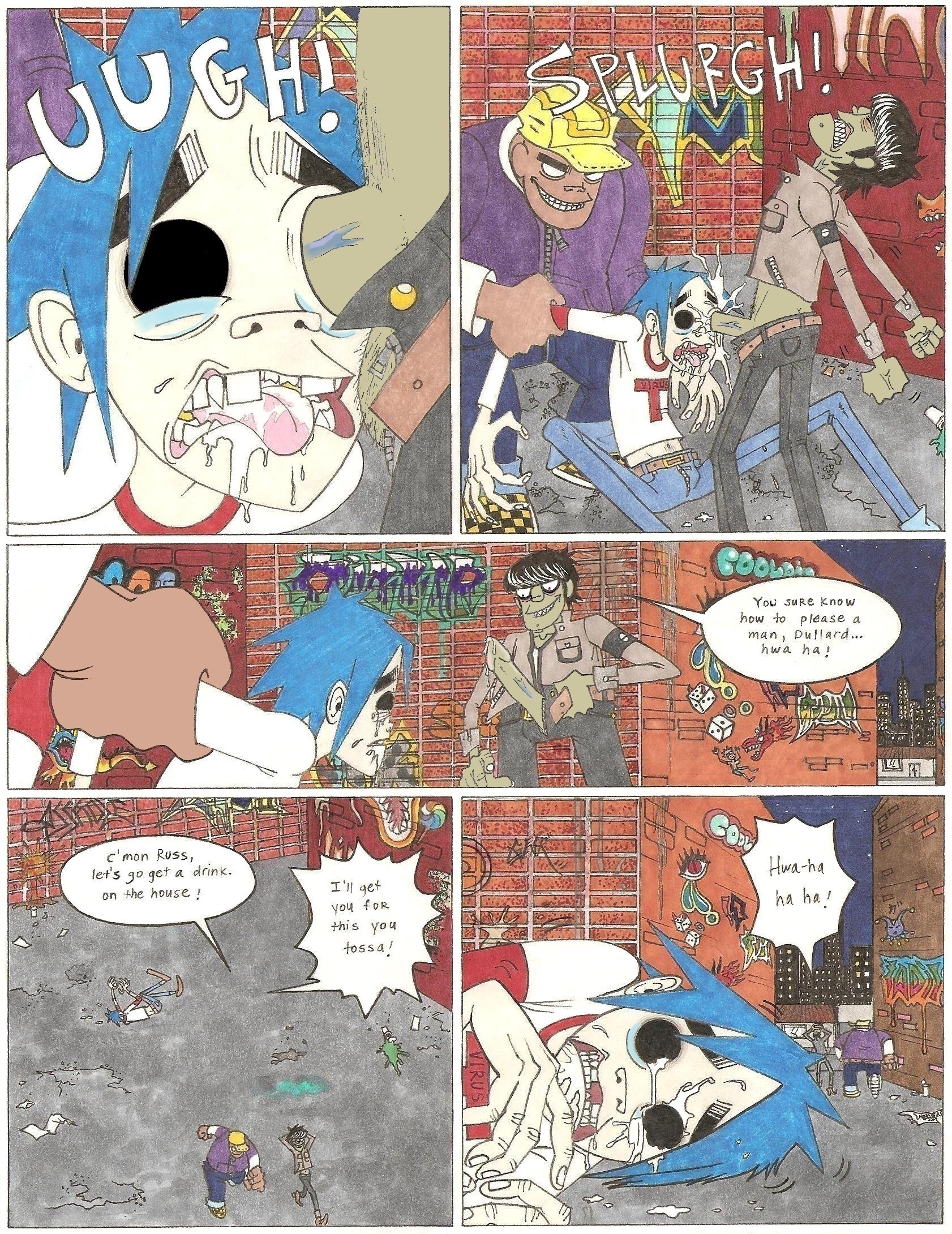 Rule34 - If it exists, there is porn of it / fantasydemon, 2d (gorillaz),  murdoc niccals, russel hobbs / 3014142