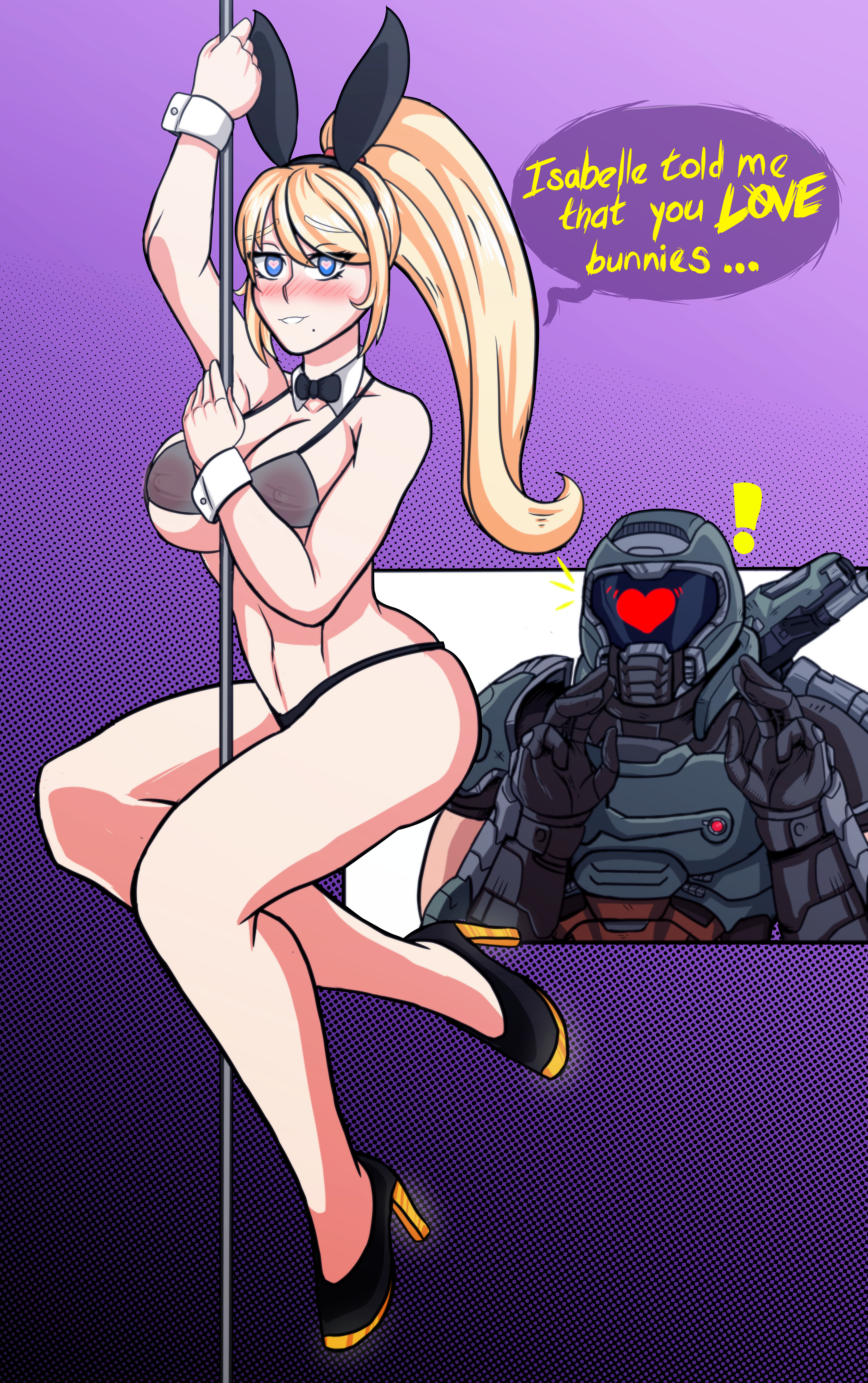 Rule34 - If it exists, there is porn of it / doomguy, samus aran, zero suit  samus / 3773785