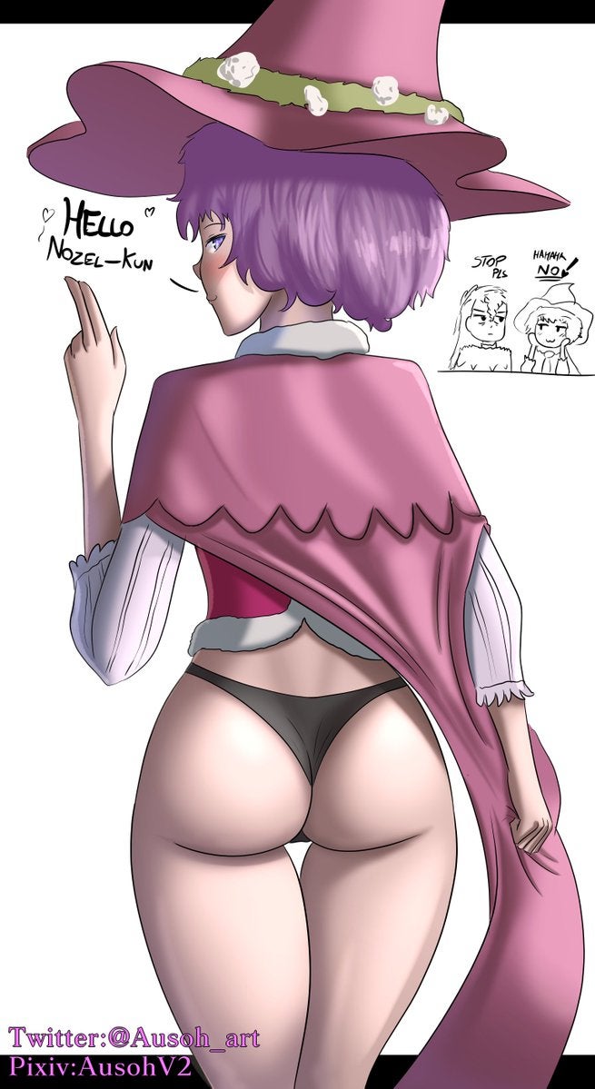 dorothy unsworth, nozel silva, black clover, big ass, purple eyes, purple h...