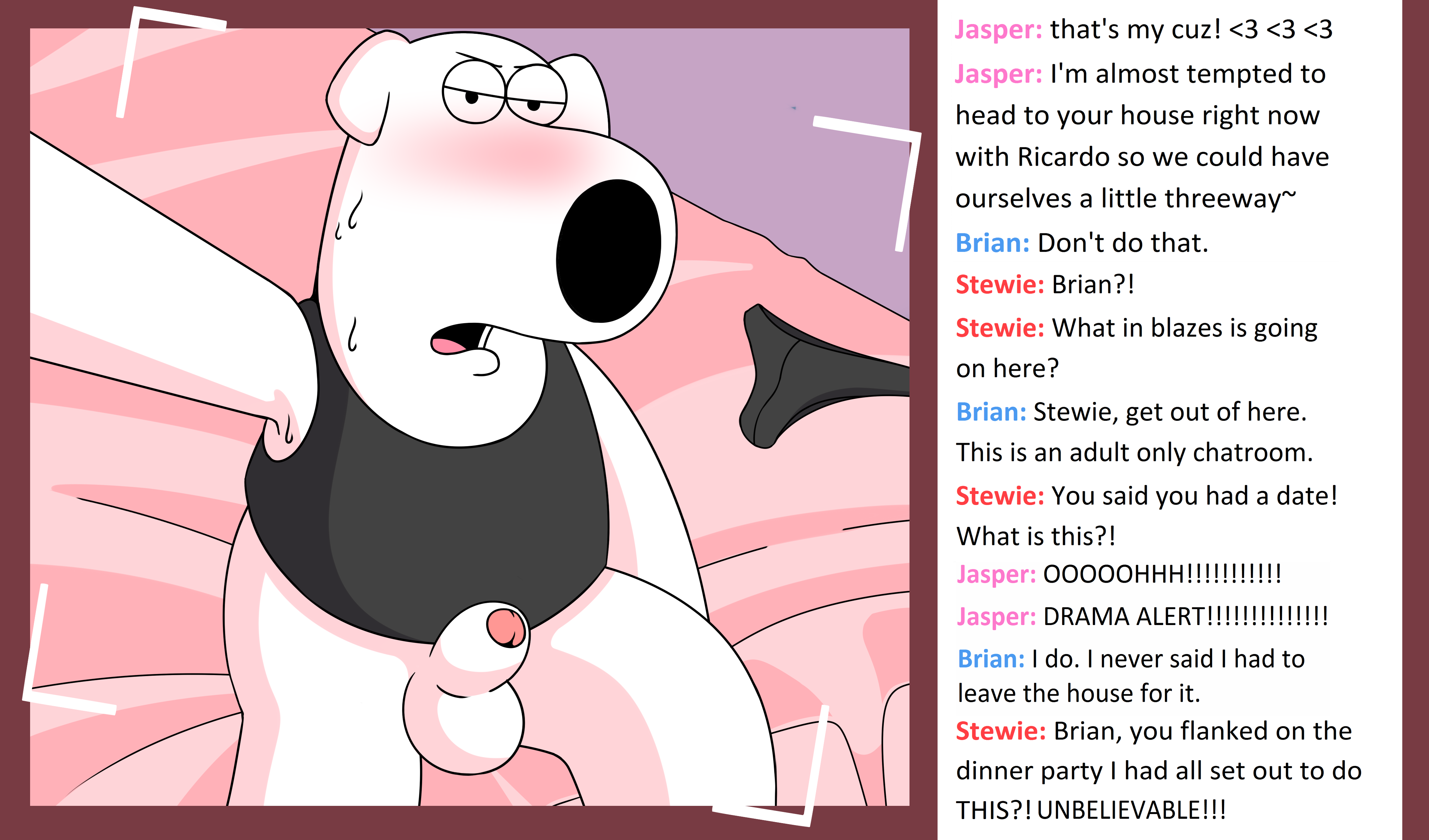 Rule34 - If it exists, there is porn of it / sushibroadcast, brian griffin,  jasper (family guy), stewie griffin / 1423301