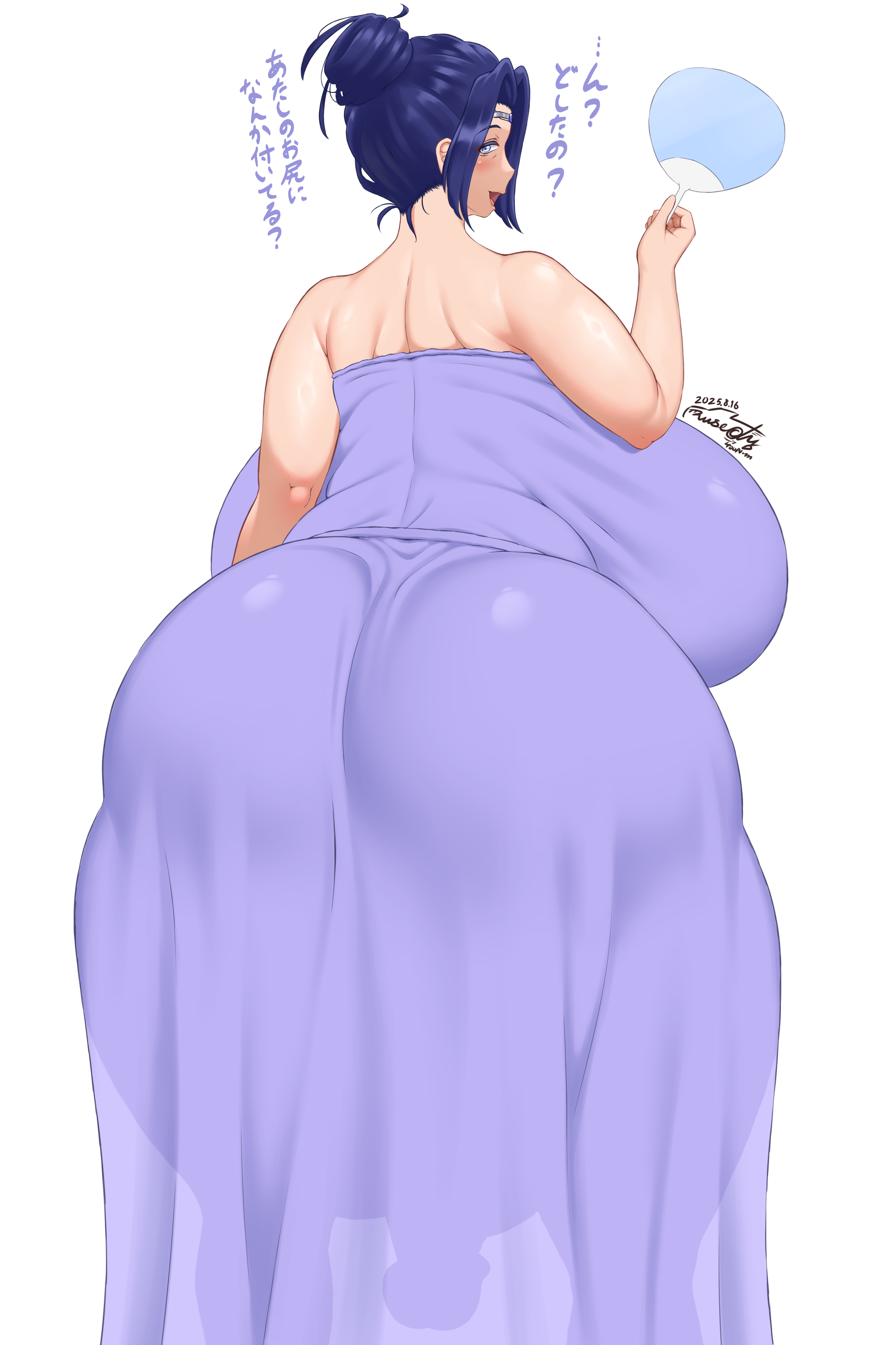 1futa 2025 absurd_res absurdres alternate_version_available artist_name artist_signature ass back_view backsack balls big_ass big_breasts big_butt blue_eyes blue_hair breasts circlet clothed clothing dress full-package_futa futa_only futanari genitals hair_bun headgear headwear hi_res highres huge_ass huge_balls huge_breasts huge_cock japanese_text large_breasts light-skinned_futa light_skin low_hanging_balls maglandra_(rusedy400nm) mature mature_futa milf milf_futa no_panties no_underwear original original_character partially_clothed penis penis_silhouette penis_visible_through_clothing png rusedy400nm sagging_balls see-through see-through_clothing see-through_dress shiny_hair shiny_skin solo solo_futa text thick_ass thick_legs thick_thighs tied_hair translated venus_body venus_futa voluptuous wide_hips