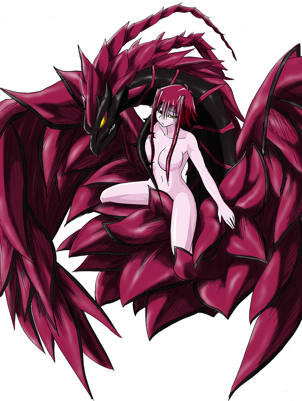 Akiza izinski and black rose dragon