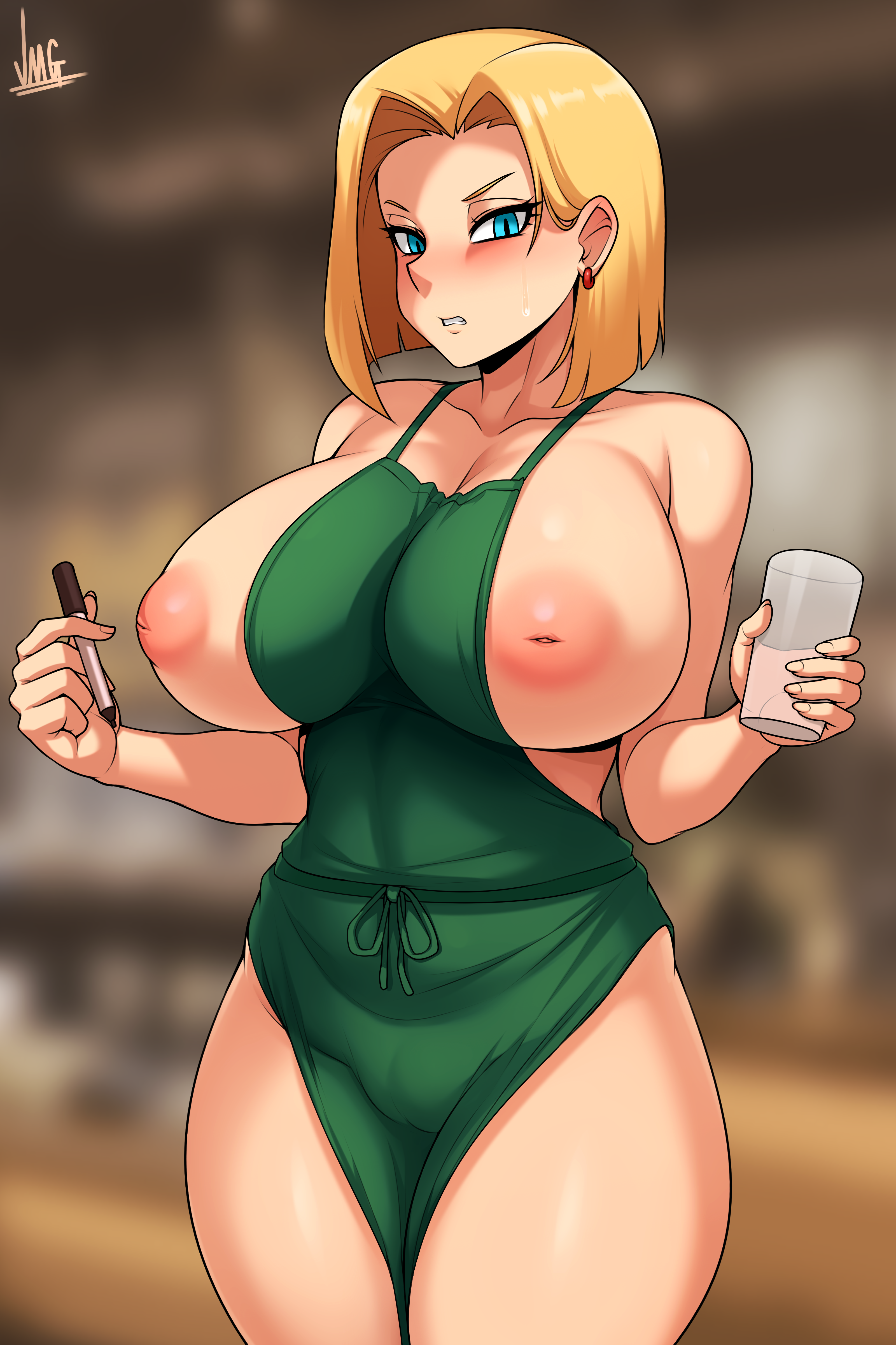 Android 18 huge tits