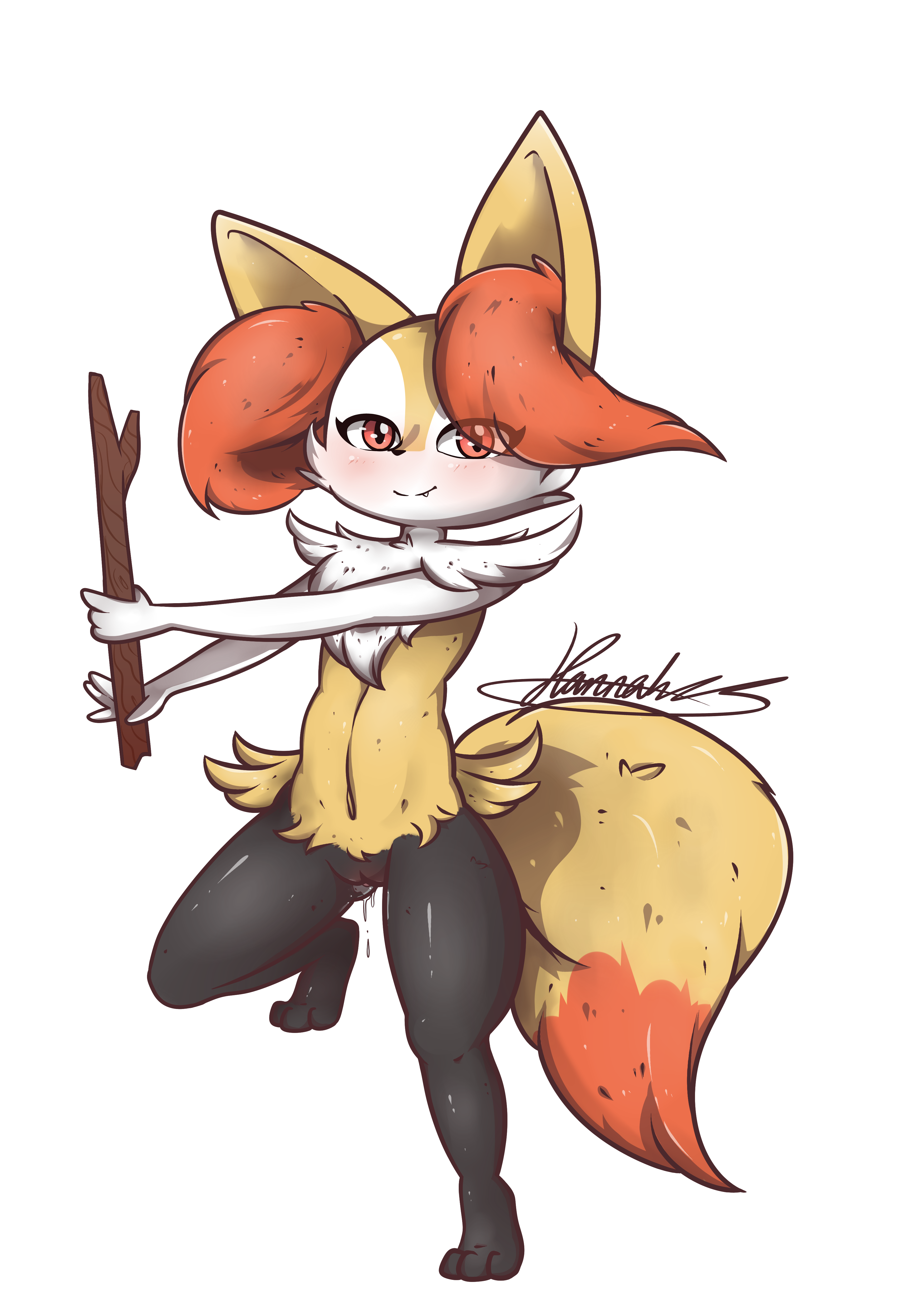 Burned m human ------> f braixen by zorym scrolller