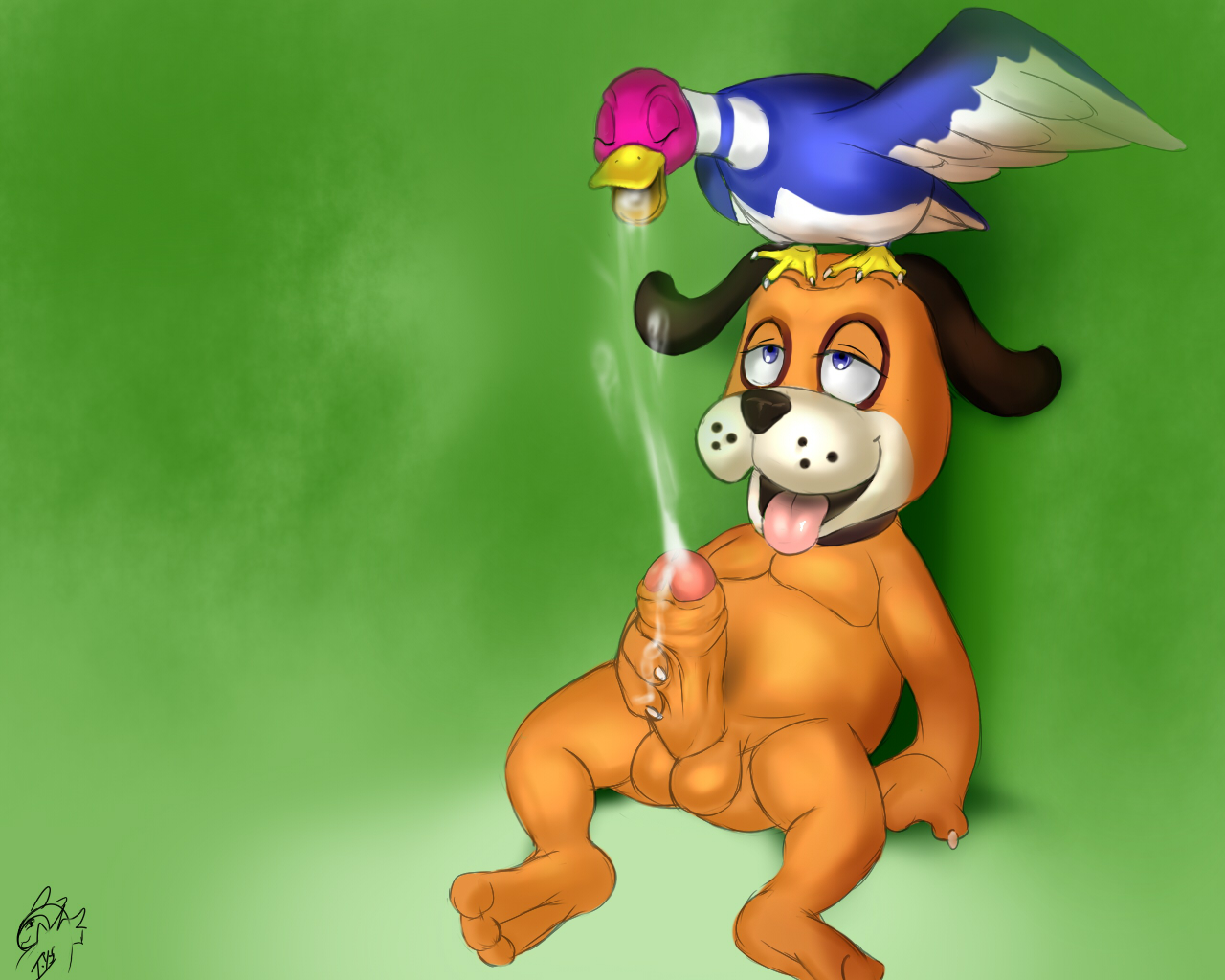 Rule34 - If it exists, there is porn of it / seyrmo, duck hunt dog, duck  hunt duck / 136650