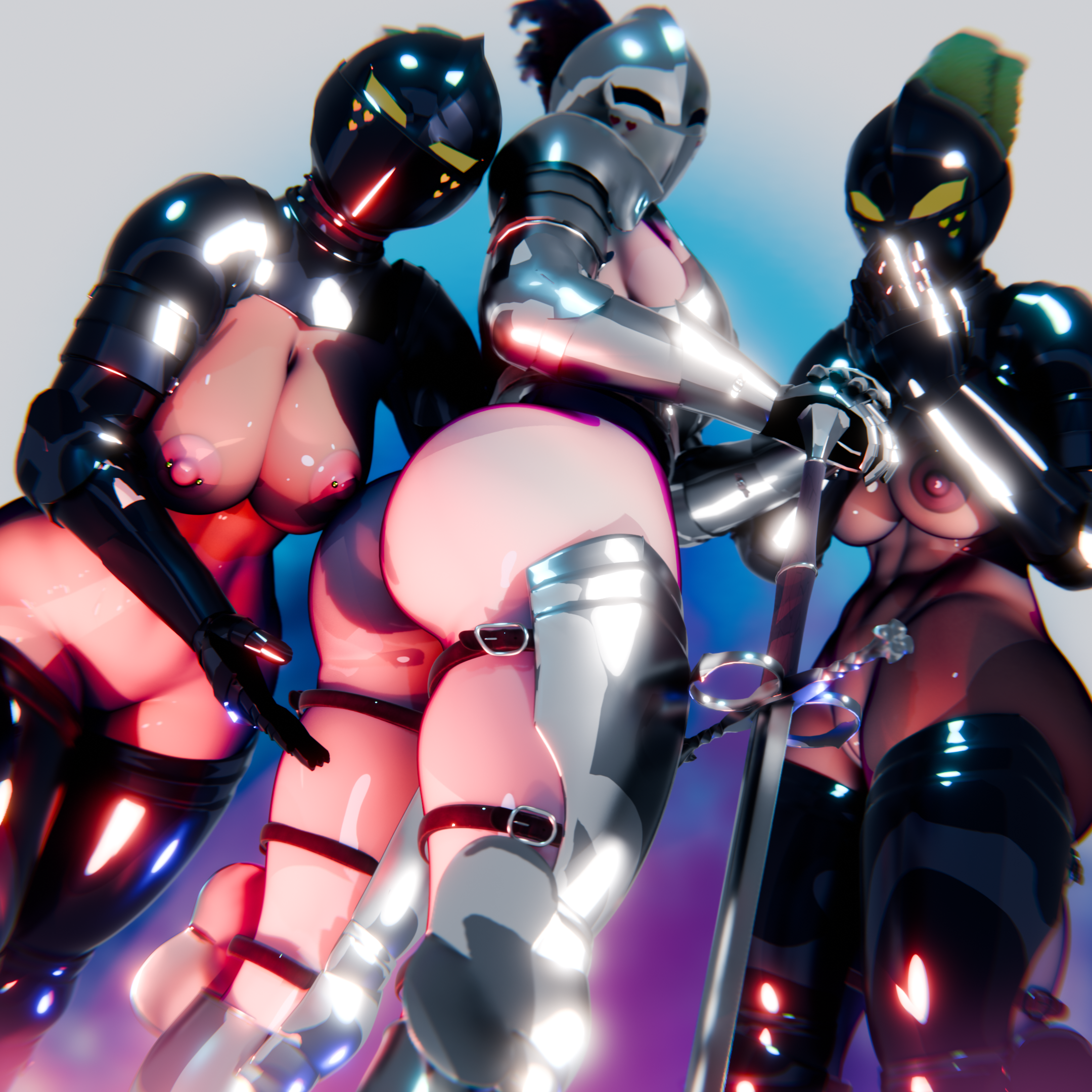 3d 3d_model ass big_areola big_ass big_butt big_nipples blender breasts breasts_out dark-skinned_female dark_skin faceless_character faceless_female female helmet huge_ass kardia_of_rhodes knight large_ass light-skinned_female light_skin lordofpeaches nipple_piercing nipples oppai pale-skinned_female pale_skin piercing pussy