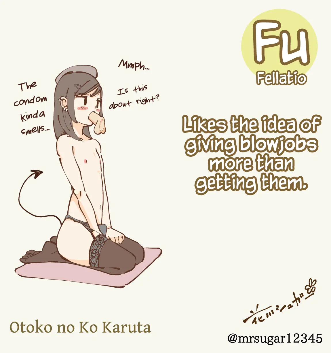 tagme, blush, devil tail, ear piercing, ear ring, earrings, erect penis, erection, erection in panties, erection under clothes, flat chest, hat, mrsugar12345, otoko no ko, otokonoko, series, thighhighs, trap, underwear only, 
