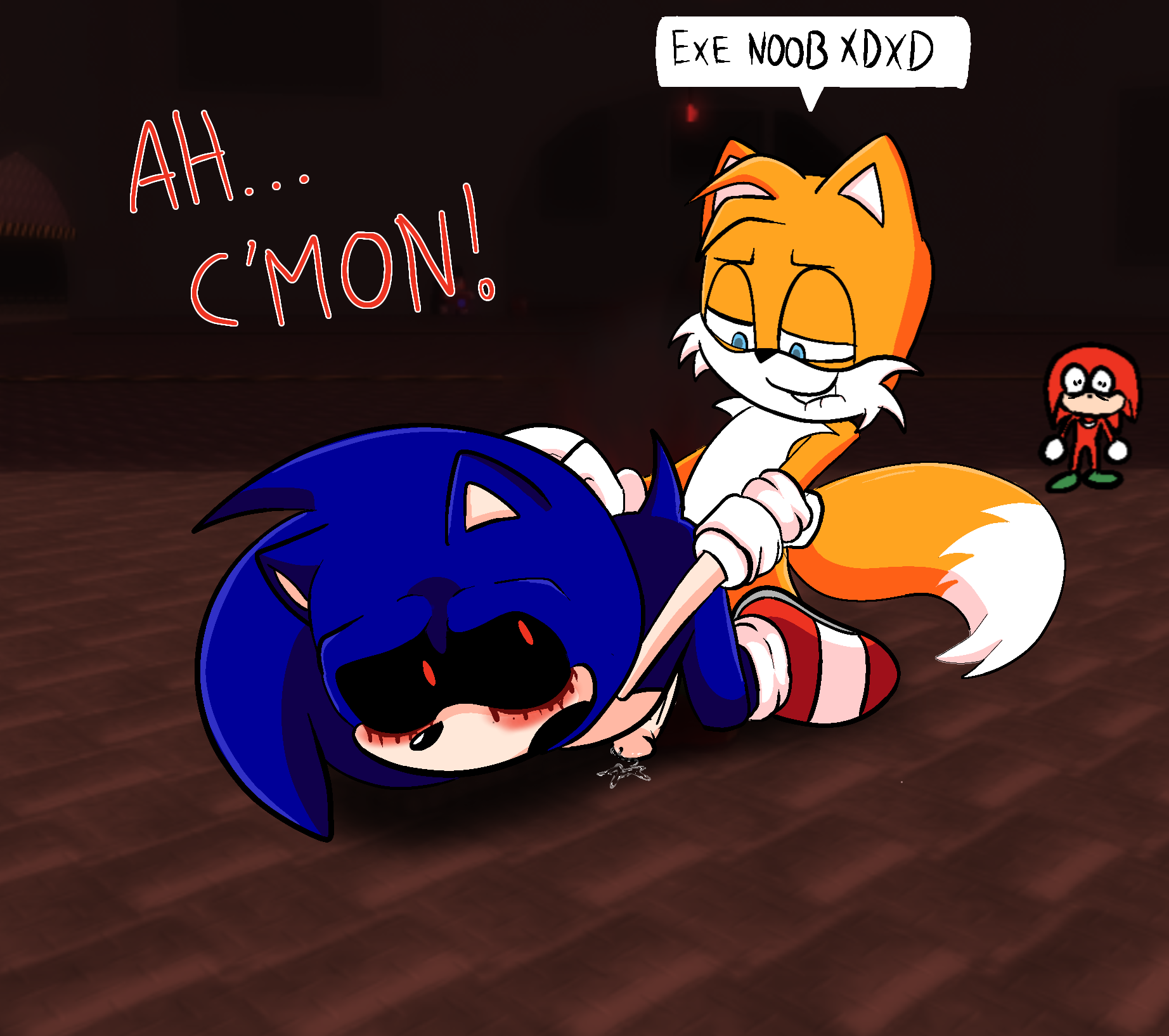 Rule34 - If it exists, there is porn of it / knuckles the echidna, sonic.exe,  sonic the hedgehog, tails / 8067212