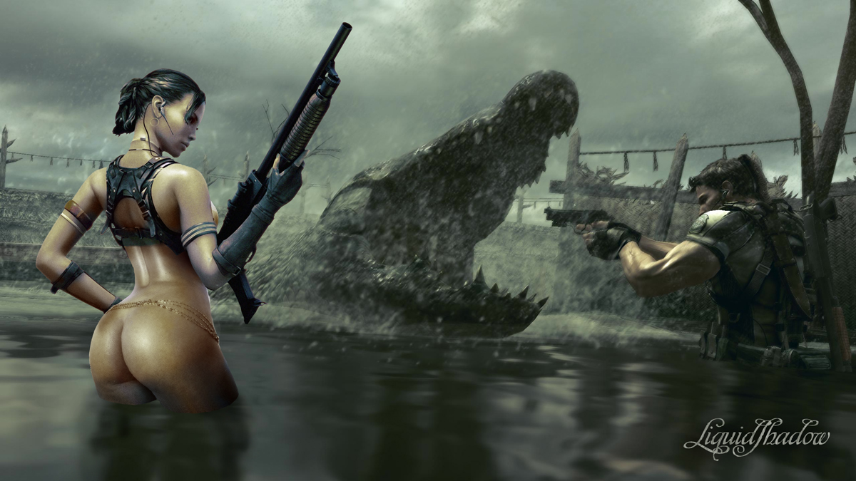 Rule34 - If it exists, there is porn of it / liquidshadow, chris redfield,  sheva alomar / 2587040