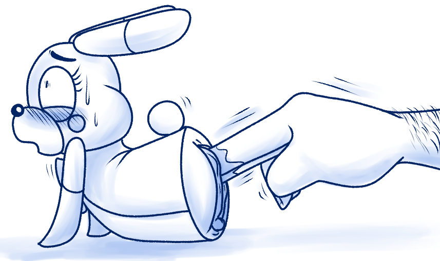 snaxattacks, monochrome, blush, female, human, lagomorph, mammal, penetration, puppet bonnie (fnaf), pussy, rabbit, vaginal penetration, video games, 