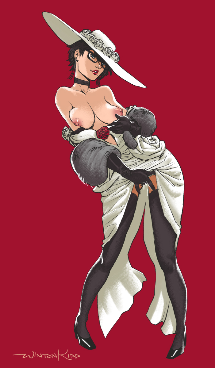 wintonkidd, bayonetta (character), bayonetta, red background, simple background, areolae, artist name, big breasts, black gloves, black hair, black legwear, blue eyes, breasts, clothing, dress, dress down, earrings, ejaculation, erect nipples, erection, female, female ejaculation, female only, finger fuck, fingering, gloves, hat, high heels, legs, legwear, lipstick, looking at viewer, masturbation, nipples, presenting, presenting breasts, pussy, pussy ejaculation, red lipstick, seductive, shoes, short hair, signature, solo, thighhighs, thighs, vaginal masturbation, vaginal penetration, video games, white dress, witch, 