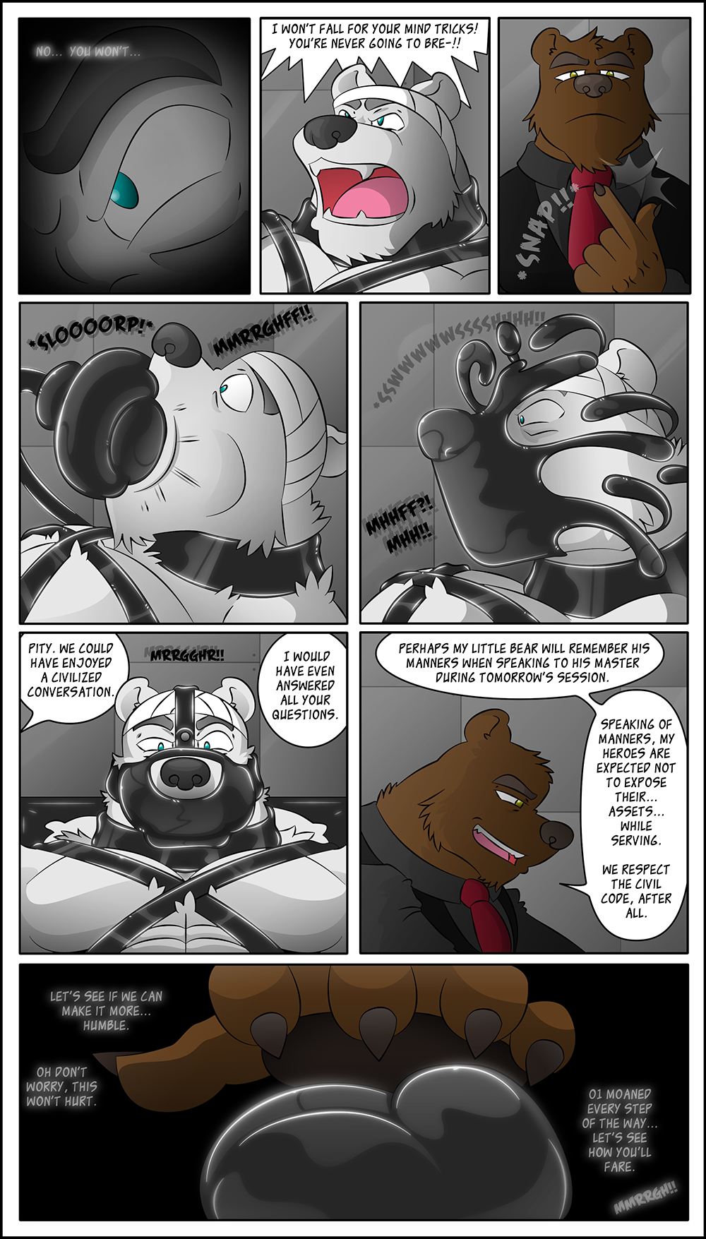 Male bondage cartoon