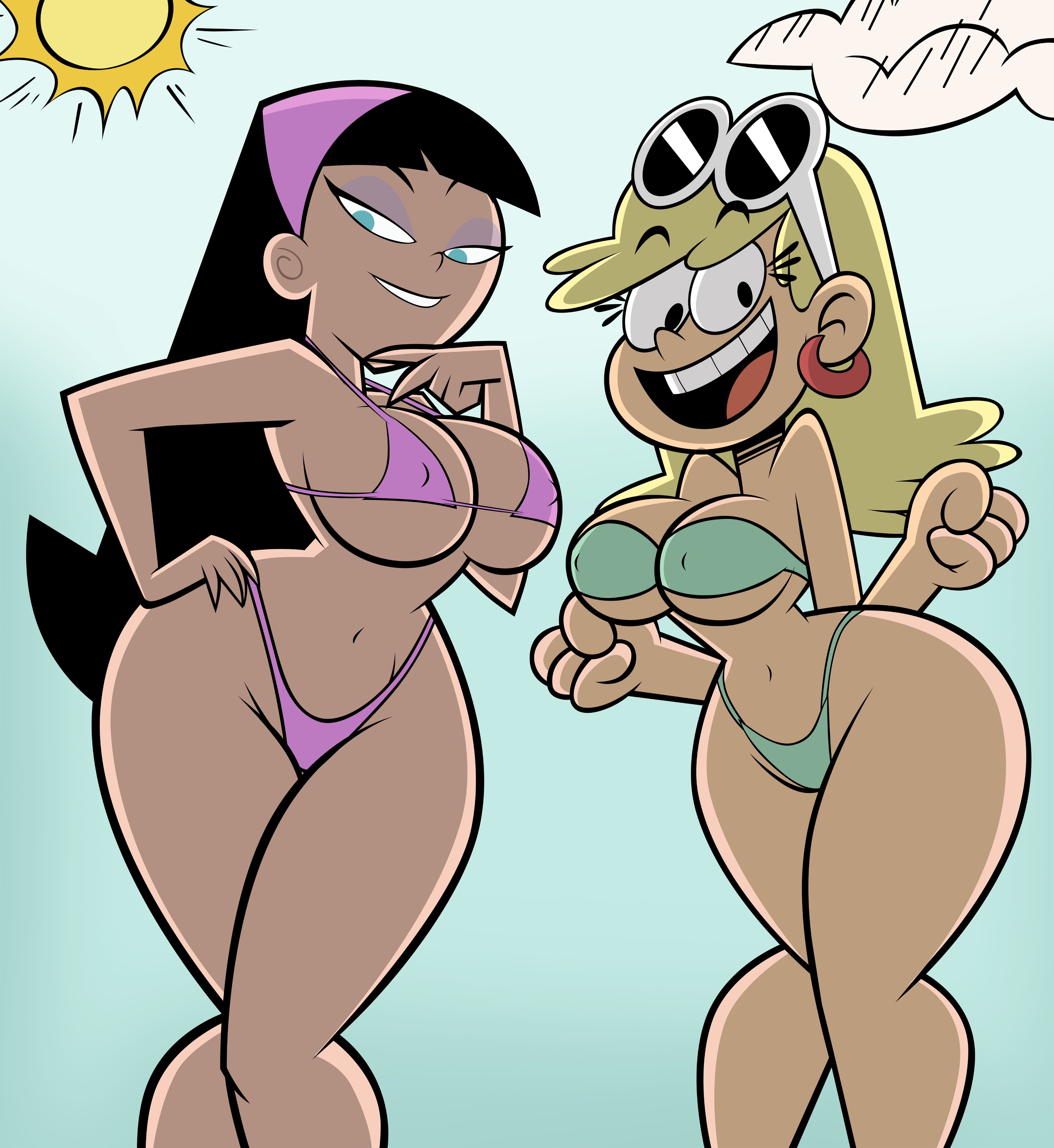 grimphantom, leni loud, trixie tang, fairly oddparents, nickelodeon, the lo...