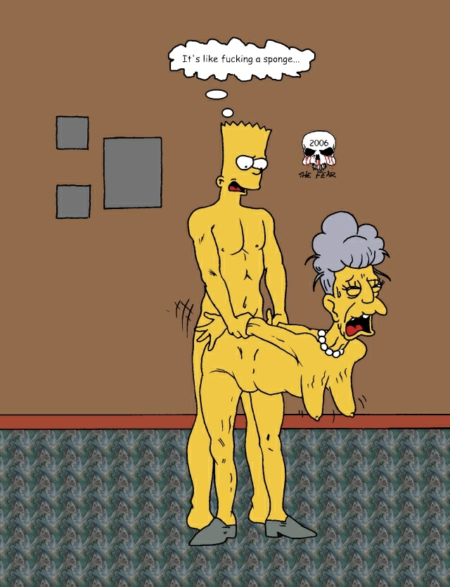 the fear, agnes skinner, bart simpson, the simpsons, color, tagme, breasts, female, front view, human, male, nude, sex, straight, 