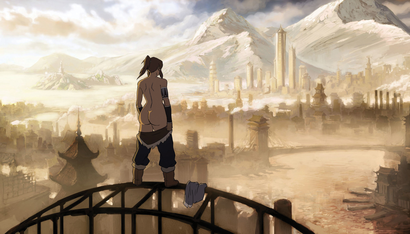 korra, avatar the last airbender, the legend of korra, tagme, dark-skinned female, dark skin, exhibitionism, female, female only, human, mostly nude, public nudity, solo, 