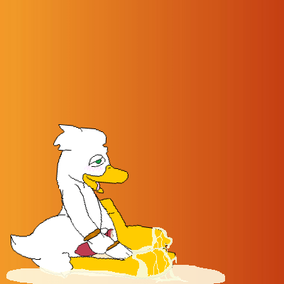 disney, ducktales, animated, low res, anatid, anseriform, avian, bird, bodily fluids, bracelet, cum, cum pool, duck, ejaculation, excessive cum, feathers, genital fluids, genitals, jewelry, looping animation, male, mirothefox, orange body, orange skin, penis, puddle, quill duckinggoodtime (character), red penis, solo, spiral penis, white body, white feathers, 