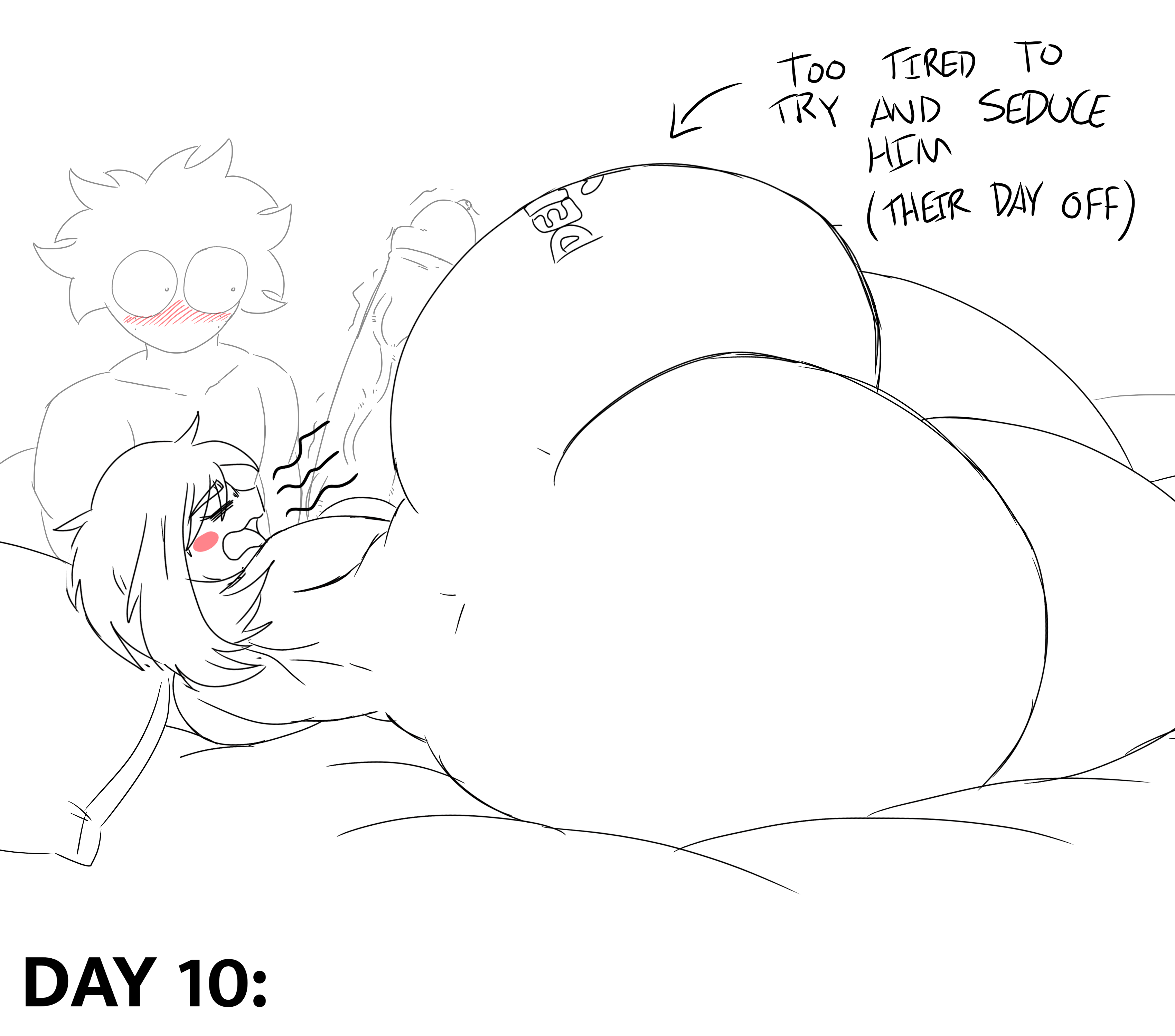 1boy 1girls alternate_ass_size alternate_breast_size ass ass_awe ass_bigger_than_head ass_body ass_focus ass_tattoo ass_writing back_view backboob bangs bed bedroom big_ass big_breasts big_penis blush blush_lines blush_stickers body_writing boku_no_hero_academia bottom_heavy breasts bubble_ass bubble_butt busty closed_eyes completely_nude curvaceous curvy curvy_female curvy_figure duo english_text erect_penis erection eyelashes female female_focus freckles freckles_on_face from_behind horny horny_male huge_ass huge_breasts huge_cock indoors izuku_midoriya large_ass large_breasts large_penis looking_at_another looking_at_ass looking_at_partner male massive_ass massive_penis might_fail motion_lines mr.lewd my_hero_academia nervous nervous_male no_nut_november no_nut_sabotage nude nude_female nude_male ochako_uraraka on_bed on_side open_mouth page_10 penis penis_bigger_than_body pillow precum precum_bubble rear_view resisting short_hair sleeping sleepy tattoo tattoo_on_ass text thick_ass thick_thighs thighs throbbing_penis tired uncensored veiny_penis voluptuous voluptuous_female wavy_mouth white_background wide_eyed wide_hips yawn