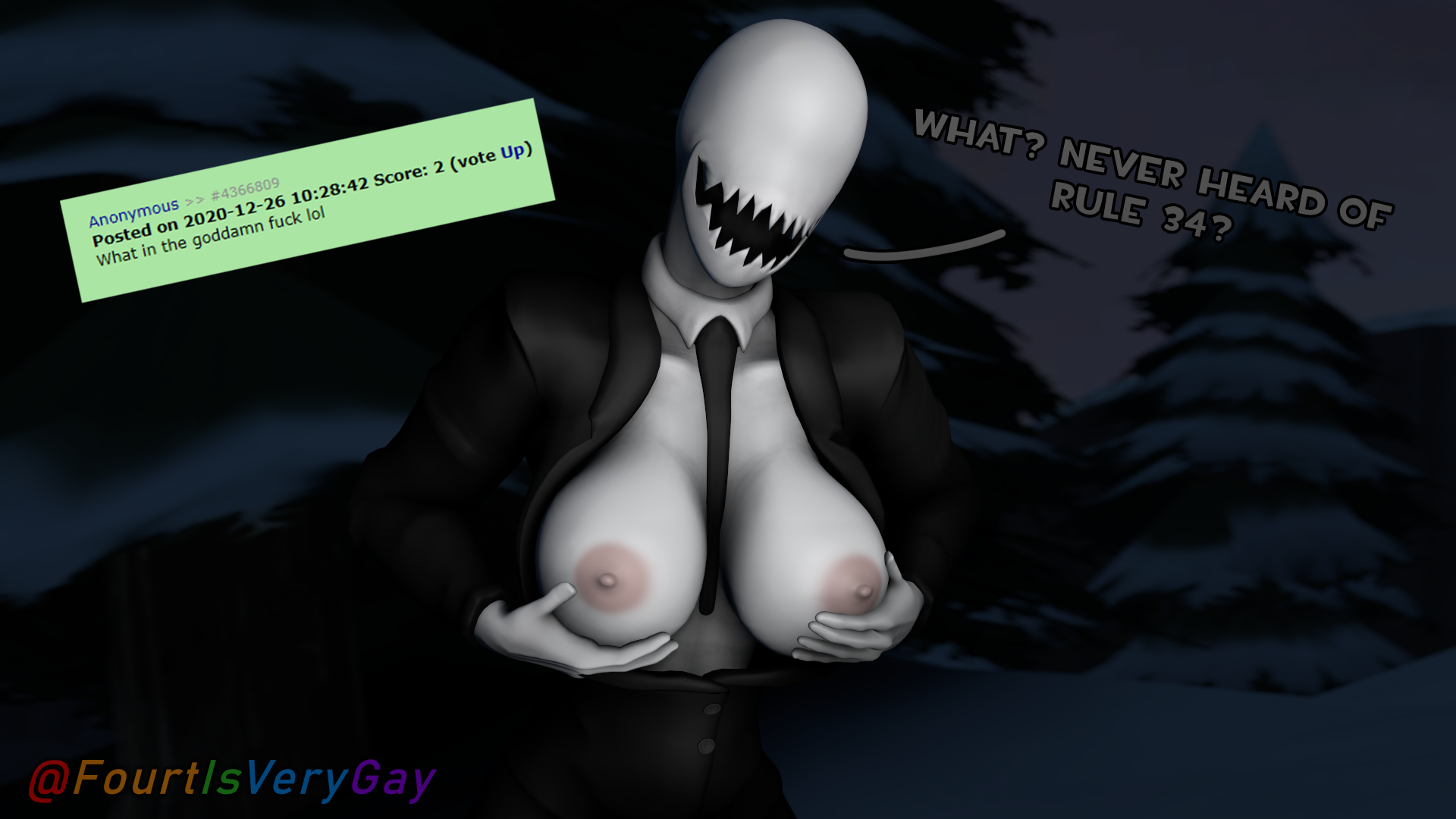 Slender woman with big boobs