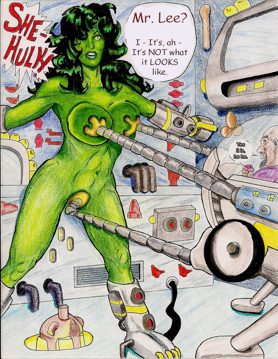She hulk tickled