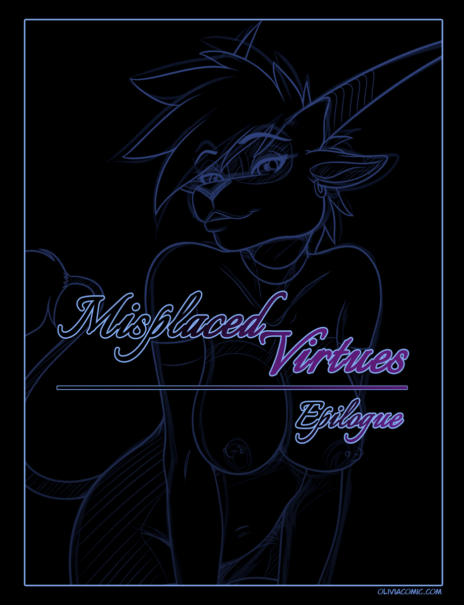 kadath, olivia (kadath), 2018, comic, conditional dnp, english text, text, antelope, anthro, backsack, balls, bed, bisexual, bisexual sandwich, breasts, brown balls, choker, crossed arms, cum, cum in ass, cum in pussy, cum inside, dialogue, equine, erection, feline, female, group, group sex, hair, horse, humanoid penis, male, male penetrating, mammal, misplaced virtues, mostly nude, multicolored hair, nude, oryx, penetration, penis, pussy, reclining, sandwich position, sex, straight, two tone hair, vaginal penetration, white balls, yaoi, 