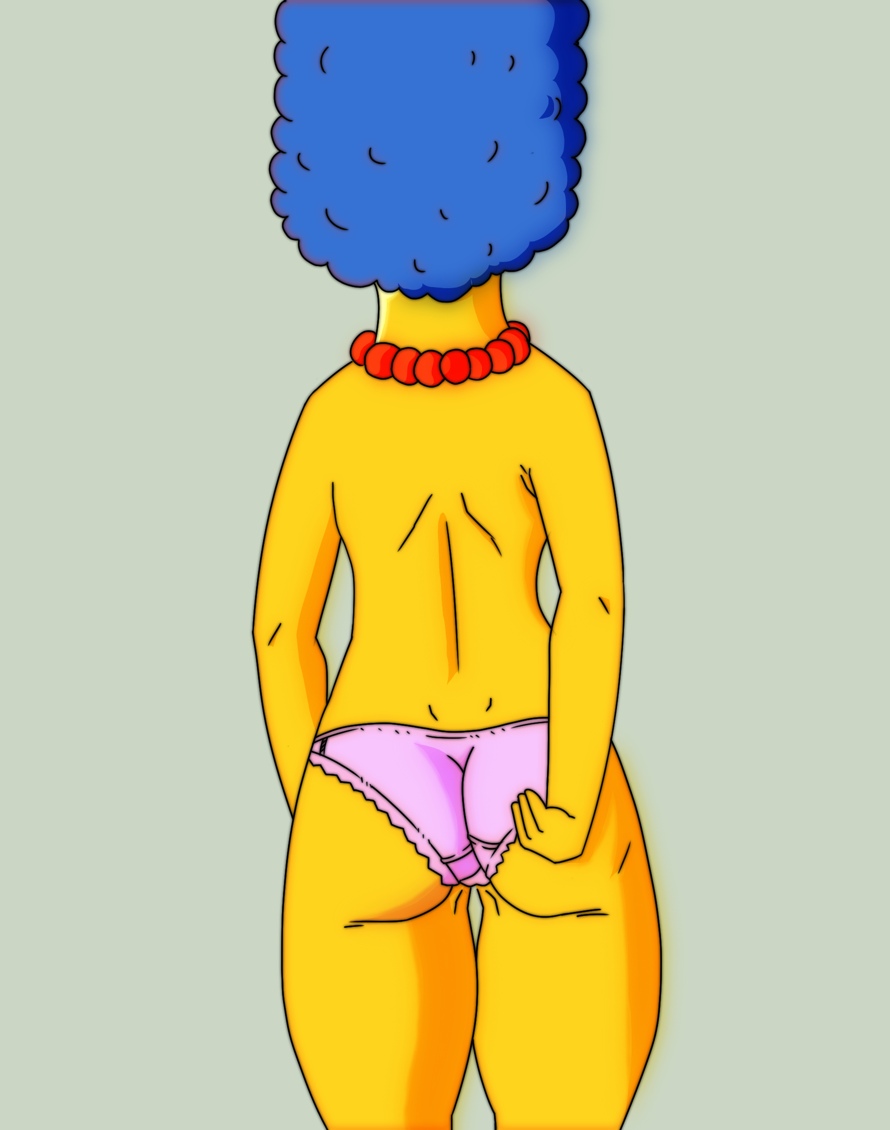 Marge simpson necklace