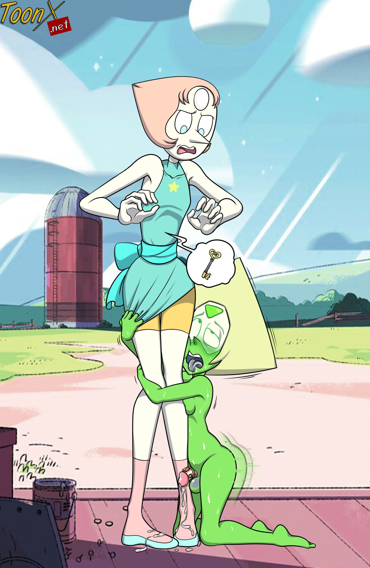 Rule34 - If it exists, there is porn of it / gem (species), pearl (steven  universe), peridot (steven universe) / 6335849