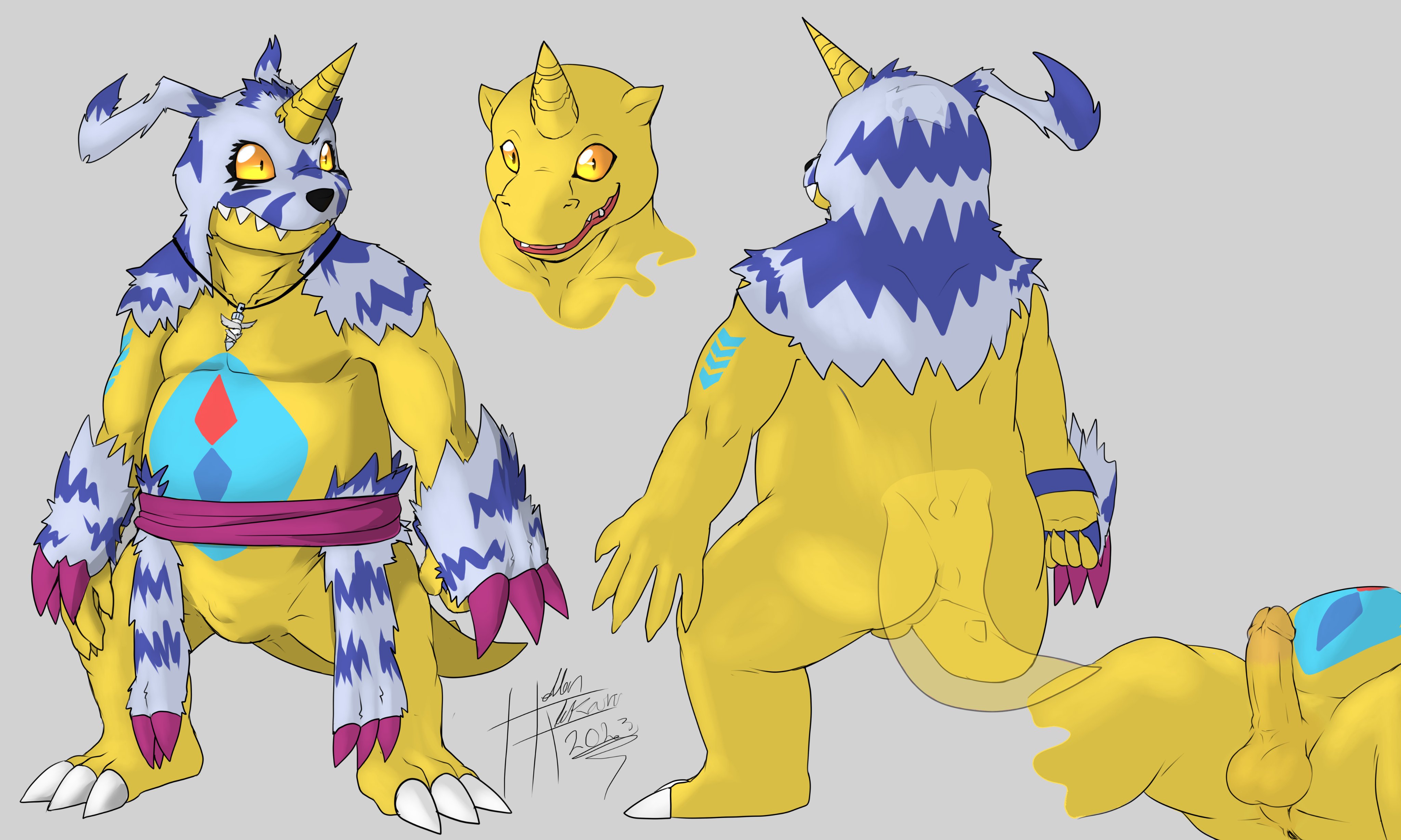 Gabumon no fur