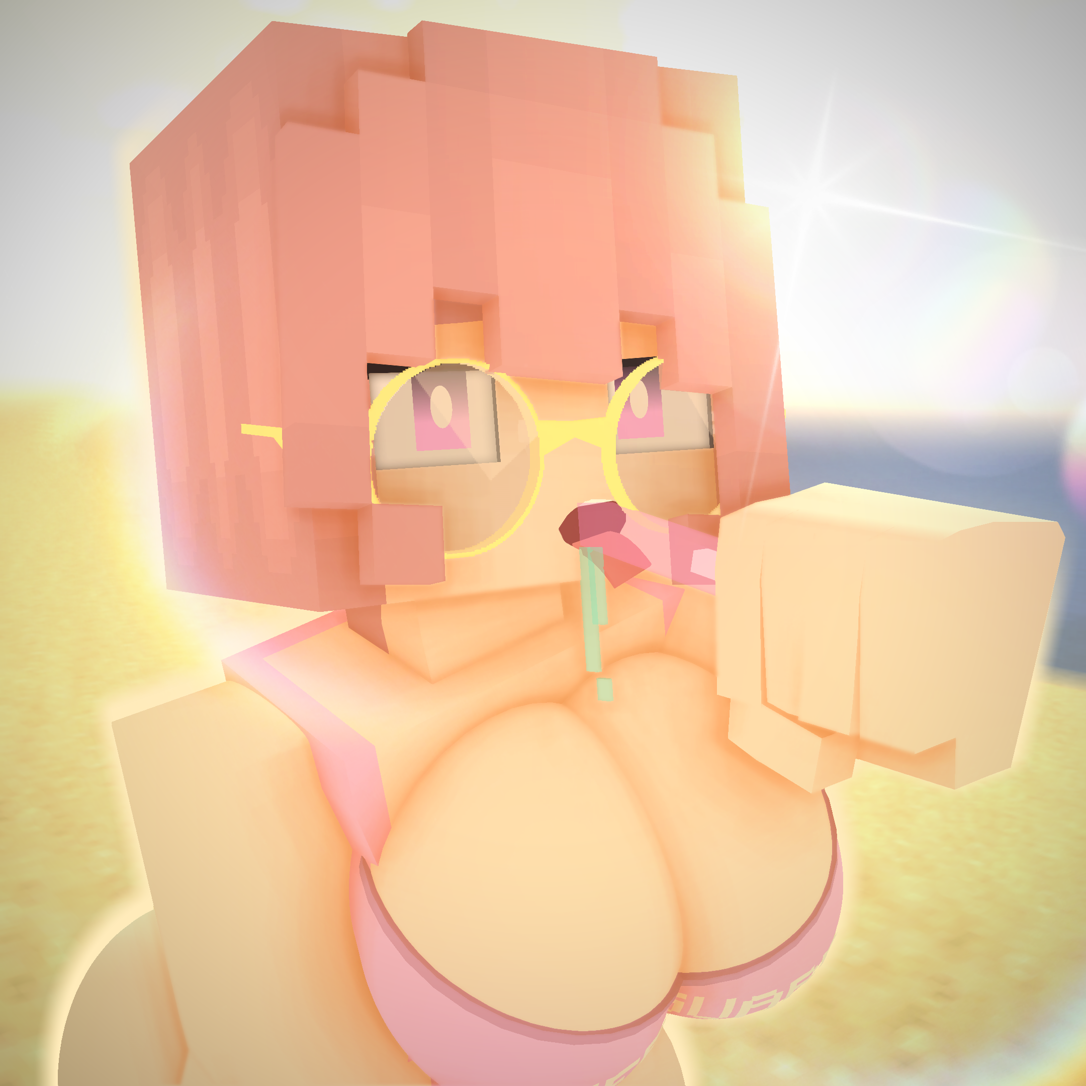 Minecraft boob gif