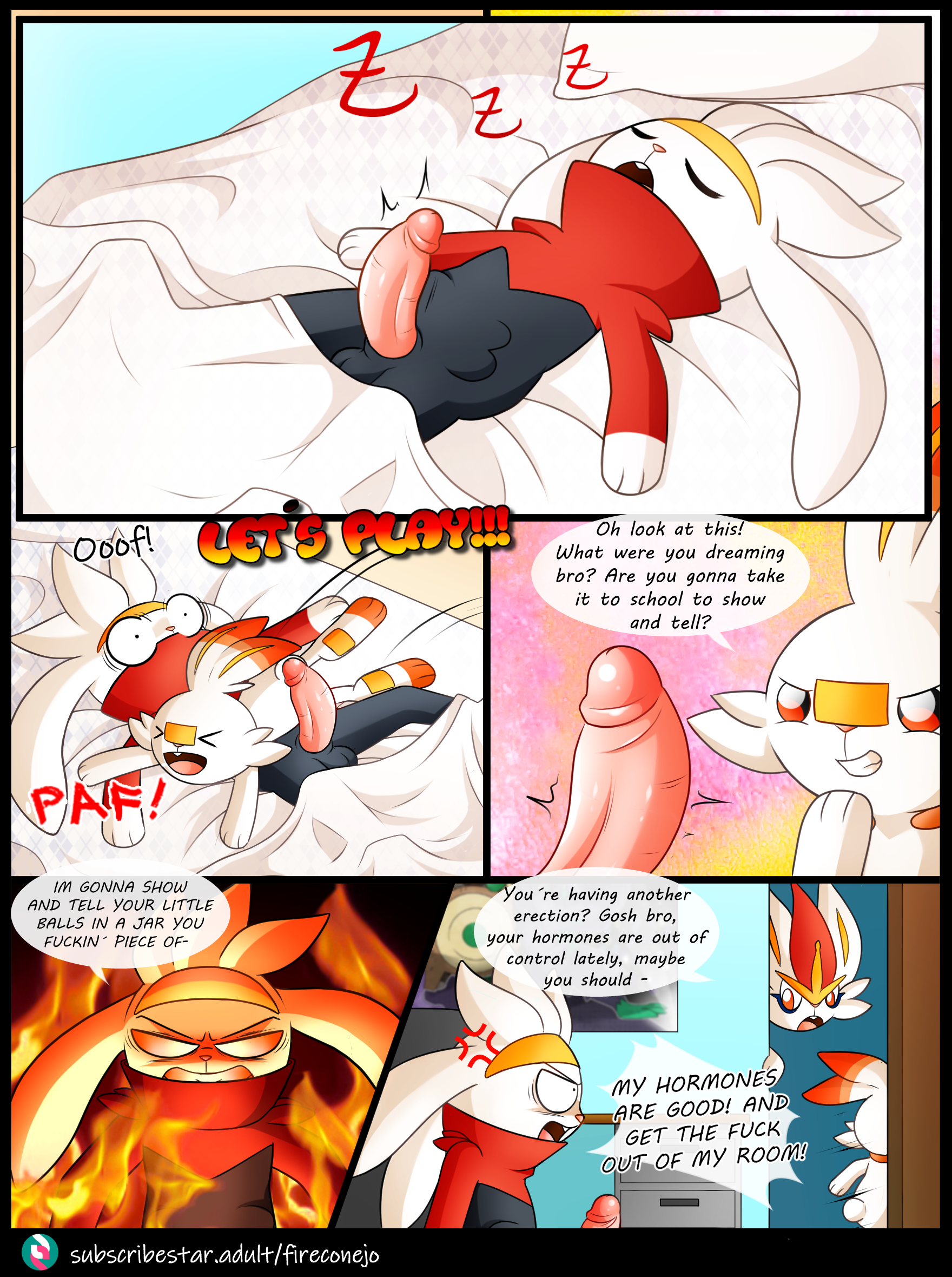 Rule34 - If it exists, there is porn of it / cinderace, raboot, scorbunny /  4833321