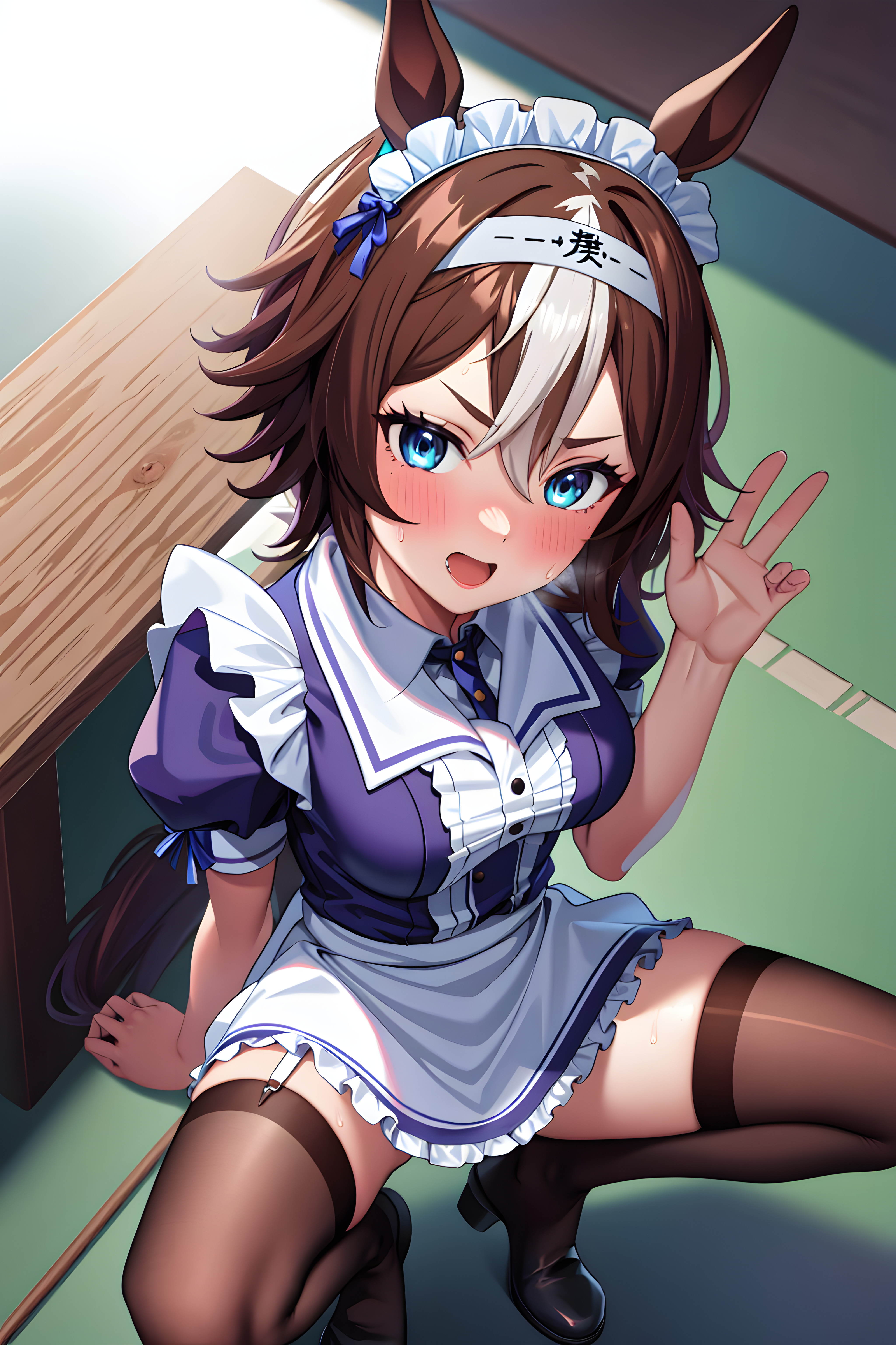 cygames, umamusume, doujin, ai generated, animal ears, bamboo memory (umamusume), dmm games, fictional, fictional product, fictitious, horse ears girl, inspired by real derby horse, japan umamusume training schools and colleges, nsfw, seductive, sensitive, tracen academy, umamusume pretty derby, umsk, unofficial, うましこ, ウマシコ, 