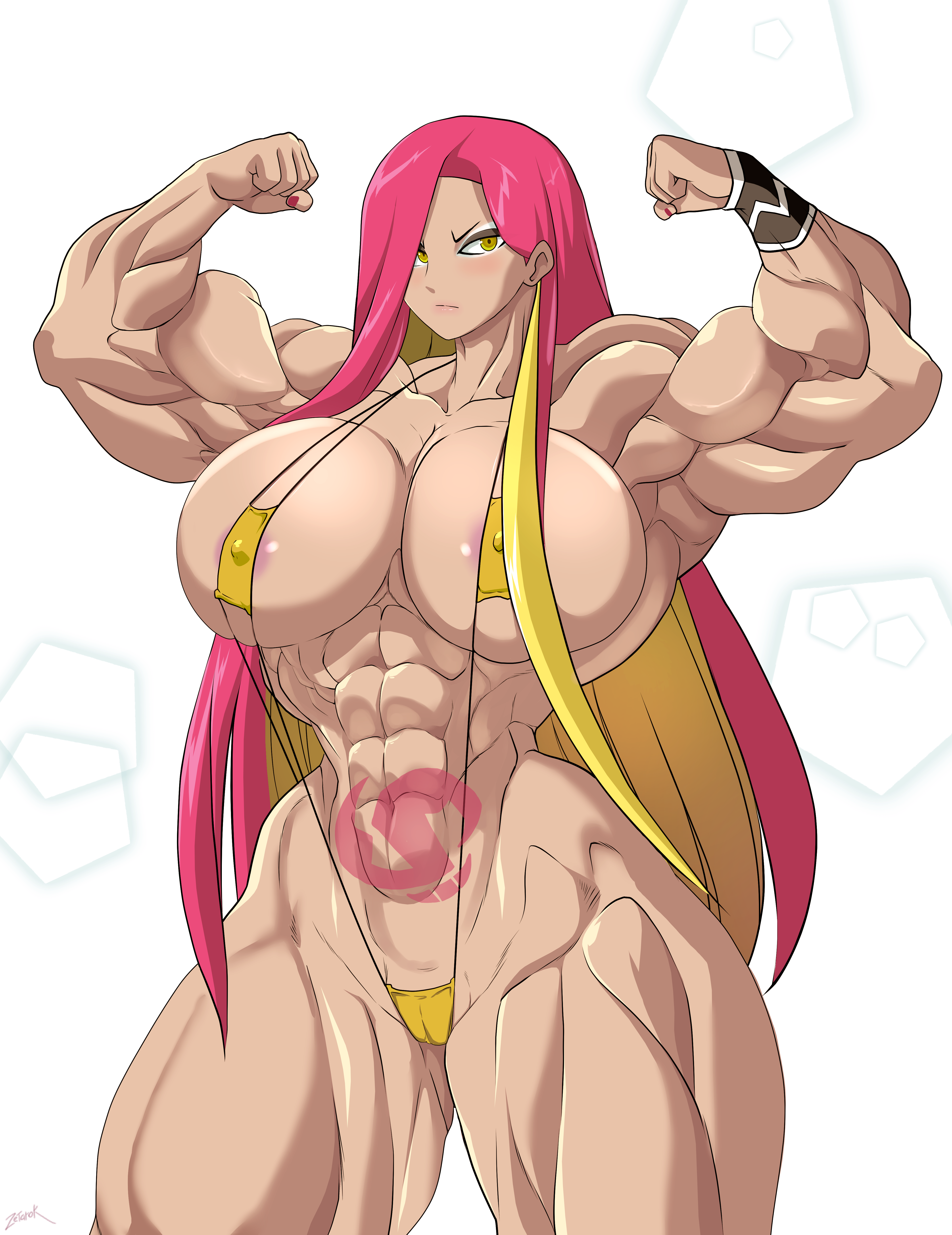 Muscle girl hentai фото 74