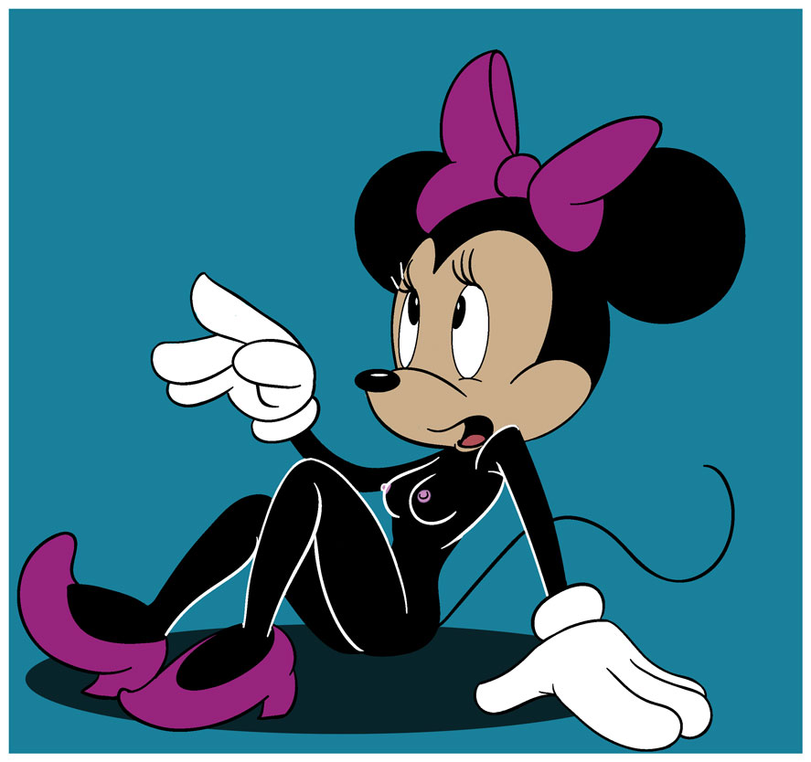 monkeycheese, minnie mouse, disney, 4 fingers, anthro, black fur, black nos...