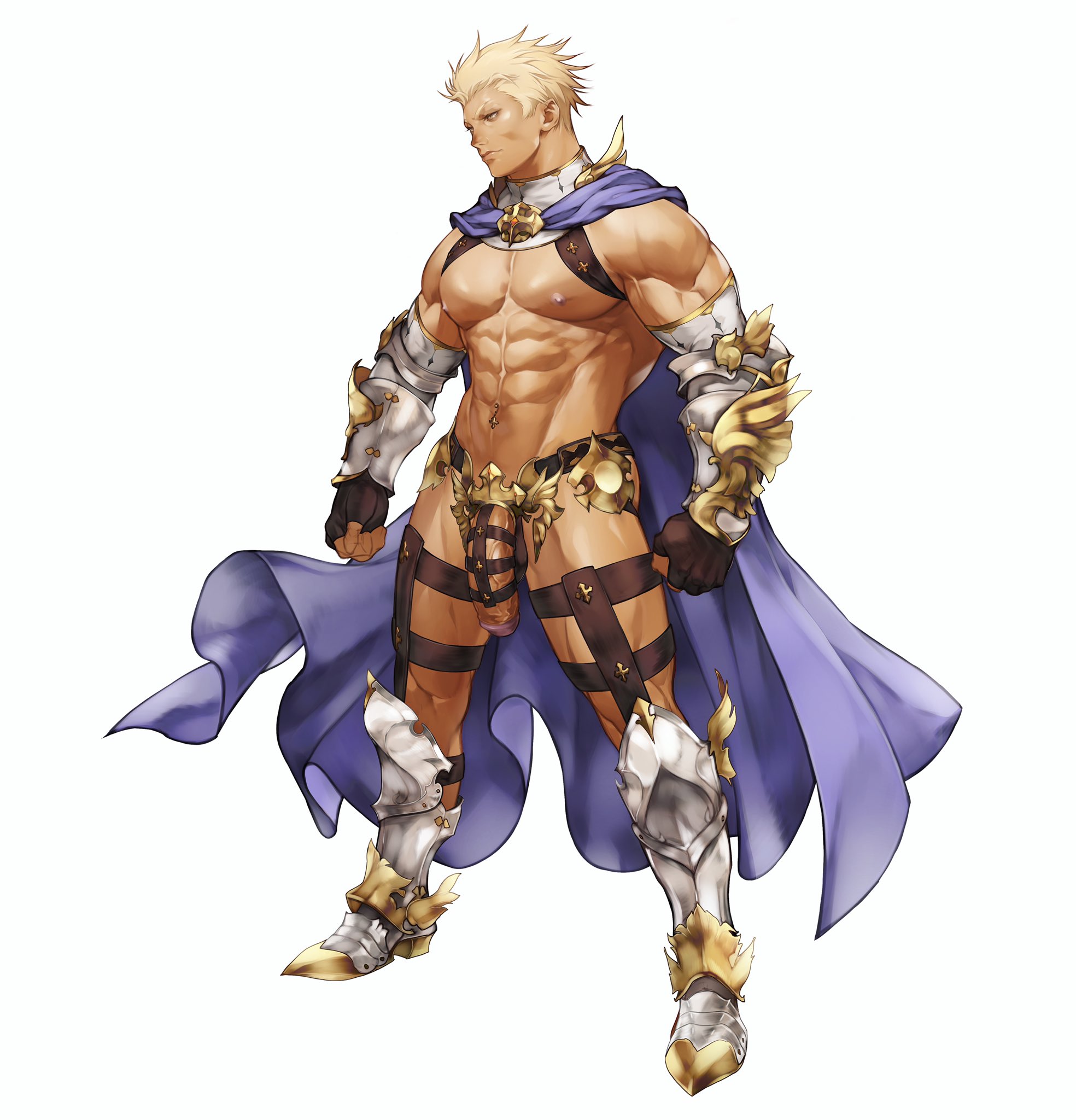 dizdoodz, flaccid, flaccid penis, male, male only, muscles, muscular, muscular male, posing, prince albrecht, twitter user oc, 