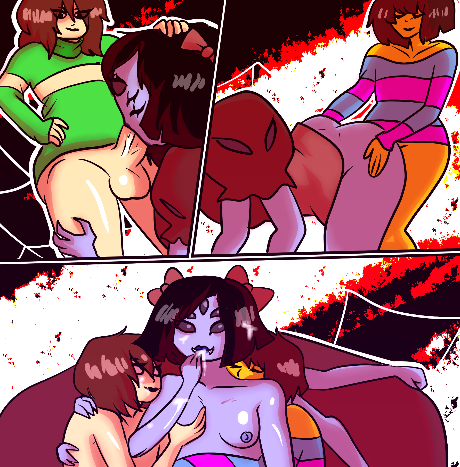 Rule34 - If it exists, there is porn of it / chara, frisk, muffet / 3682633...
