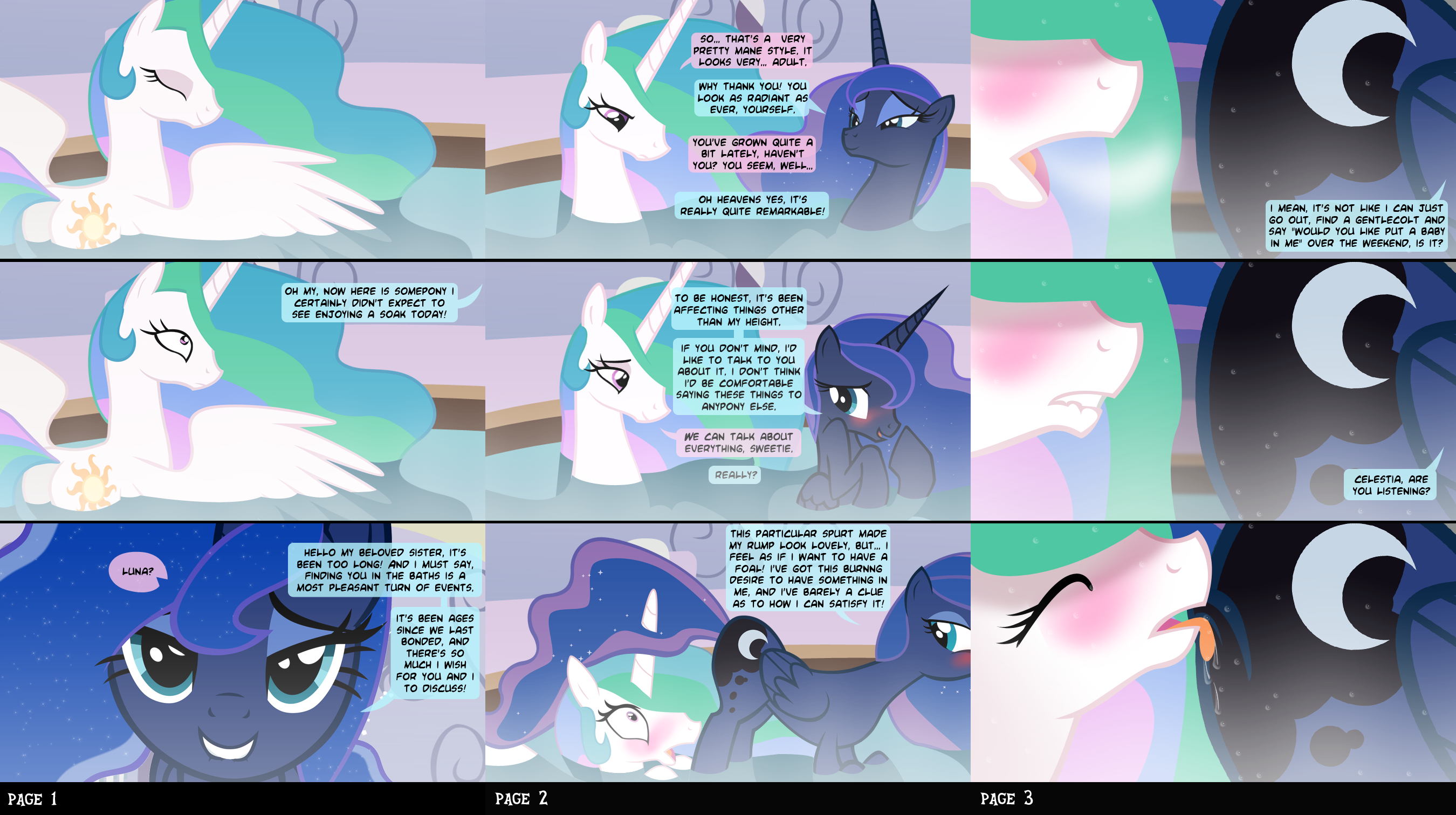 Rule34 - If it exists, there is porn of it / princess celestia, princess  luna (mlp) / 88980