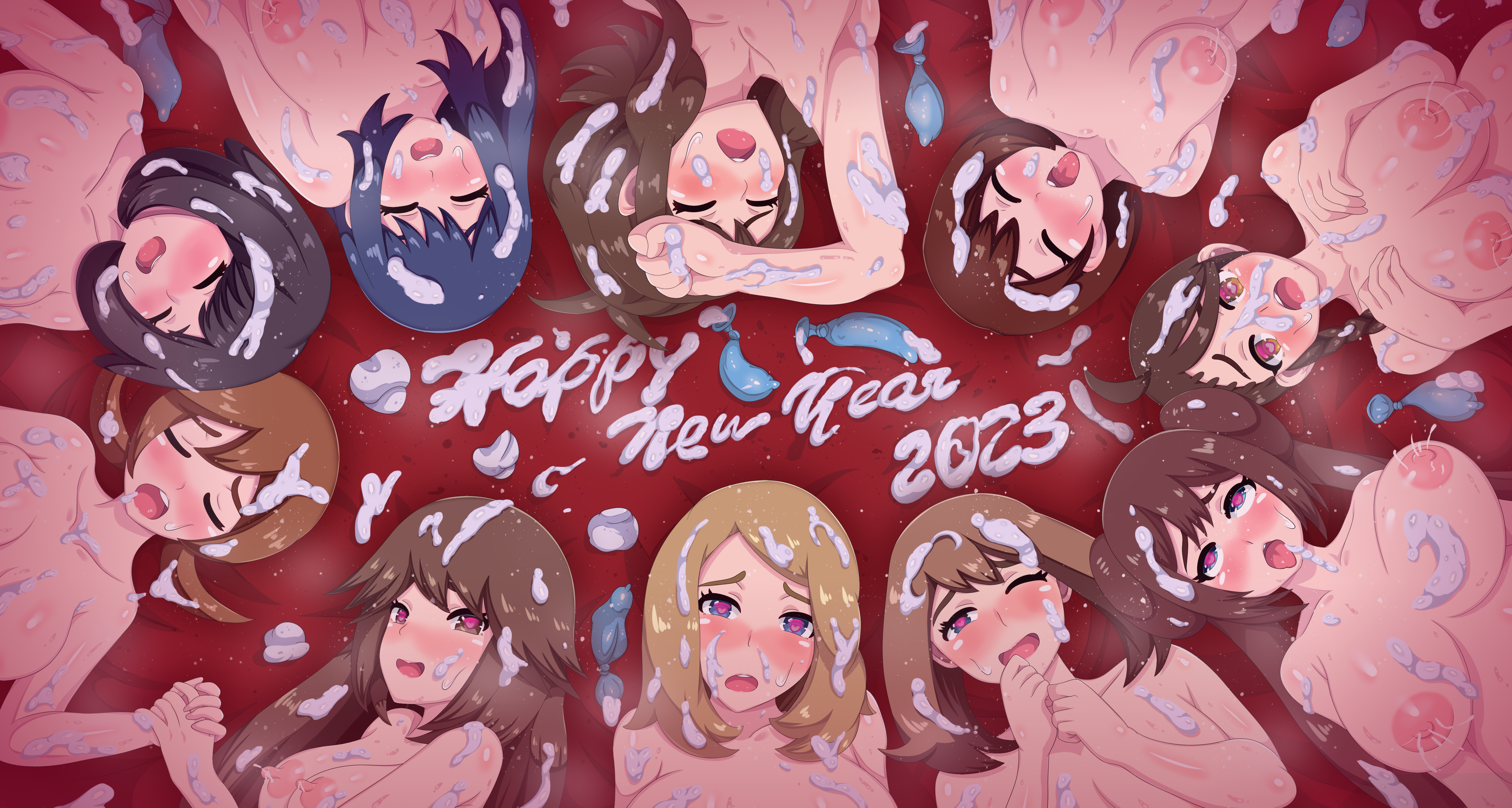 2023 6+girls 9girls after_sex ahe_gao bukkake covered_in_cum cum dawn_(pokemon) defeated defeated_heroine excessive_cum female_only game_freak gloria_(pokemon) harem hilda_(pokemon) implied_sex juliana_(pokemon) leaf_(pokemon) lyra_(pokemon) may_(pokemon) multiple_girls new_year nintendo party_wipe pokemon pokemon_bw pokemon_frlg pokemon_hgss pokemon_rgby pokemon_sm pokemon_ss pokemon_xy rosa_(pokemon) selene_(pokemon) serena_(pokemon) used_condom