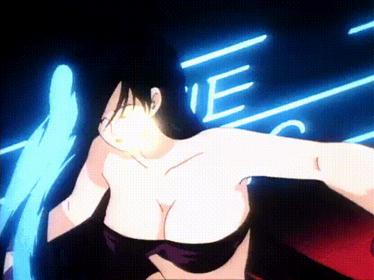 1girls akuma_no_kairozu animated black_hair black_lingerie character_request devil's_circuit female female_only lingerie lingerie_only lipstick official_art self_spanking spanking