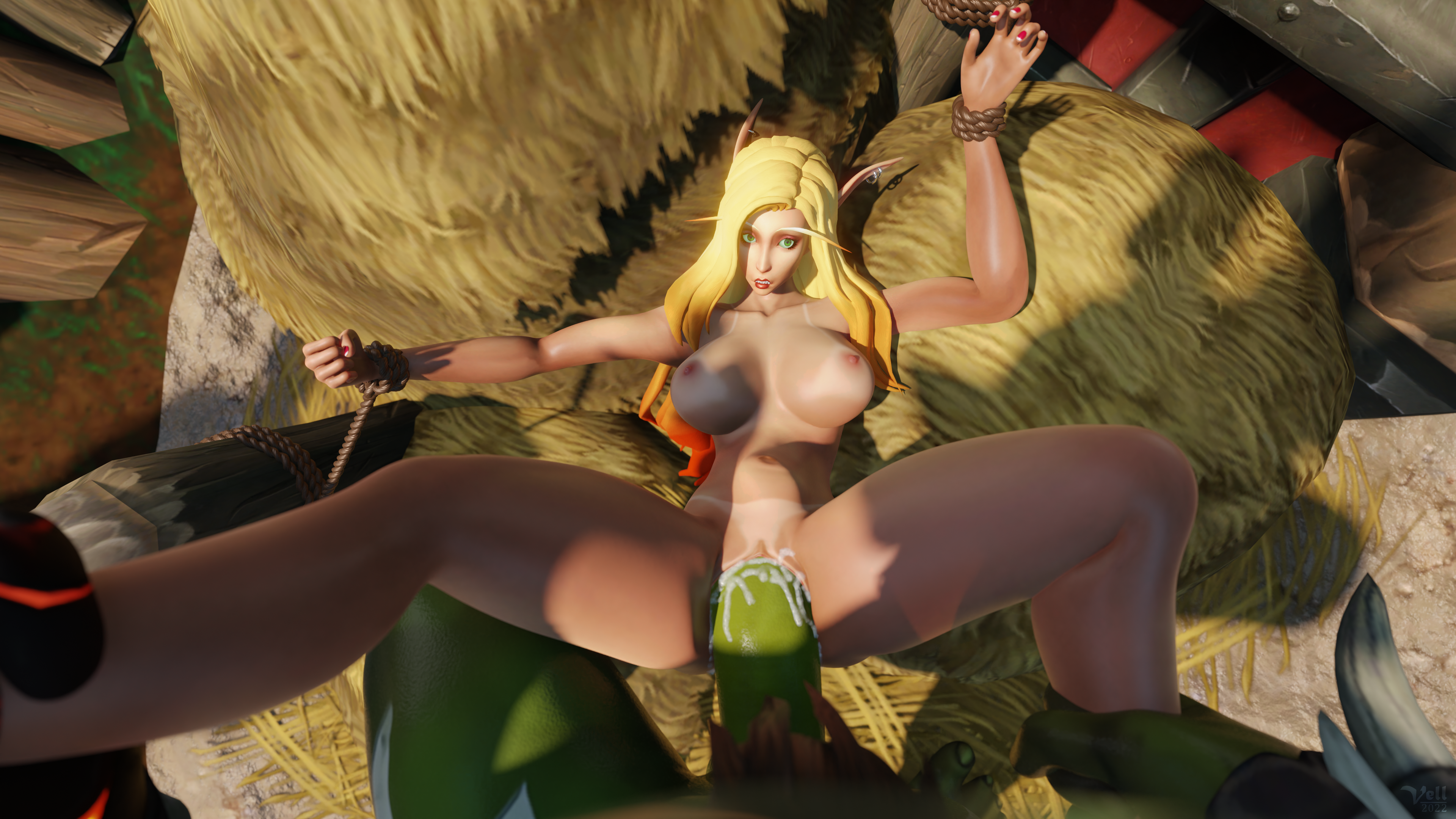 1boy 1girls 3d 3d_render antorus_shaman_set balls big_balls big_penis blizzard_entertainment blonde_hair blood_elf bondage creampie cum cum_in_pussy cum_inside cumshot cumshot_in_pussy elf elf_ears elf_female elf_girl female garb_of_venerated_spirits green_skin interspecies light-skinned_female light_skin long_hair male nude nude_female orc orc_(warcraft) orc_male orc_shaman orced original_character outdoor_nudity outdoor_sex outdoors outdoors_nudity outdoors_sex penis primal pussy rope savage sex shaman shaman_(warcraft) shaman_tier_21 tan_lines tanline tanlines tribal tribal_male tribal_markings tribal_paint tribal_tattoo tribal_tattoos vell_(vellektra) vellektra warcraft world_of_warcraft wow