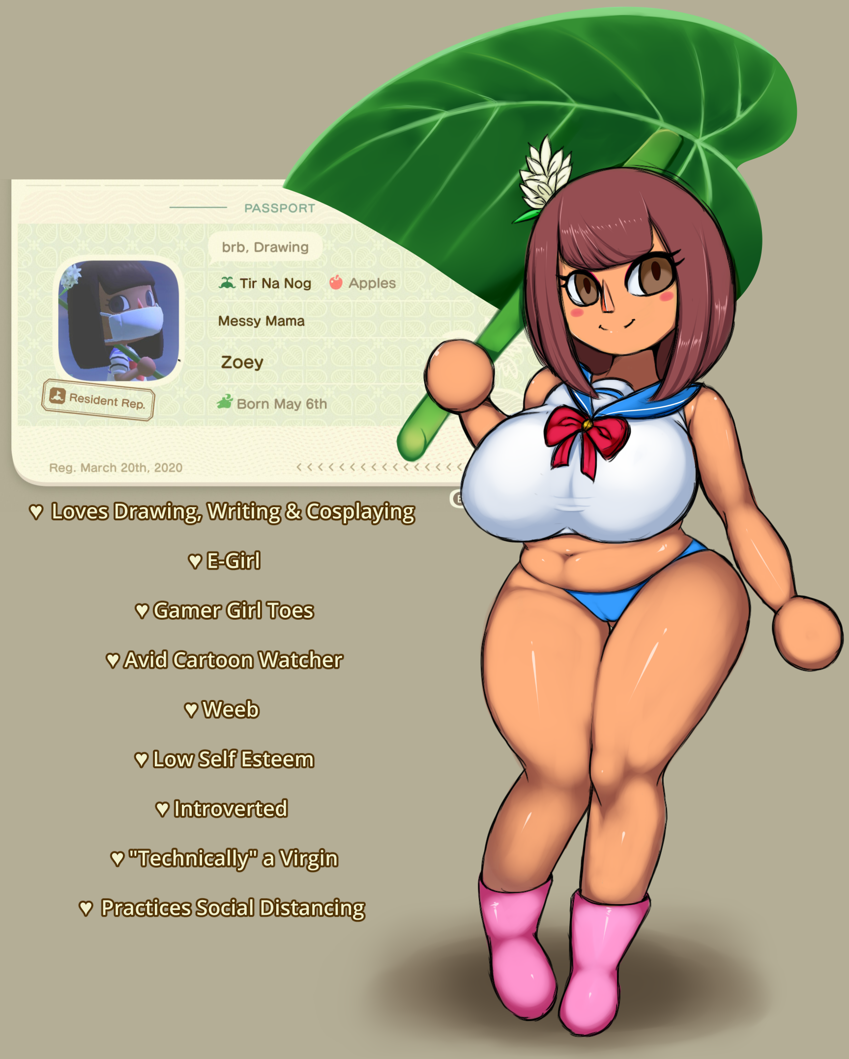 Rule34 - If it exists, there is porn of it / npczoey, animal crossing girl,  villager (animal crossing) / 3207634