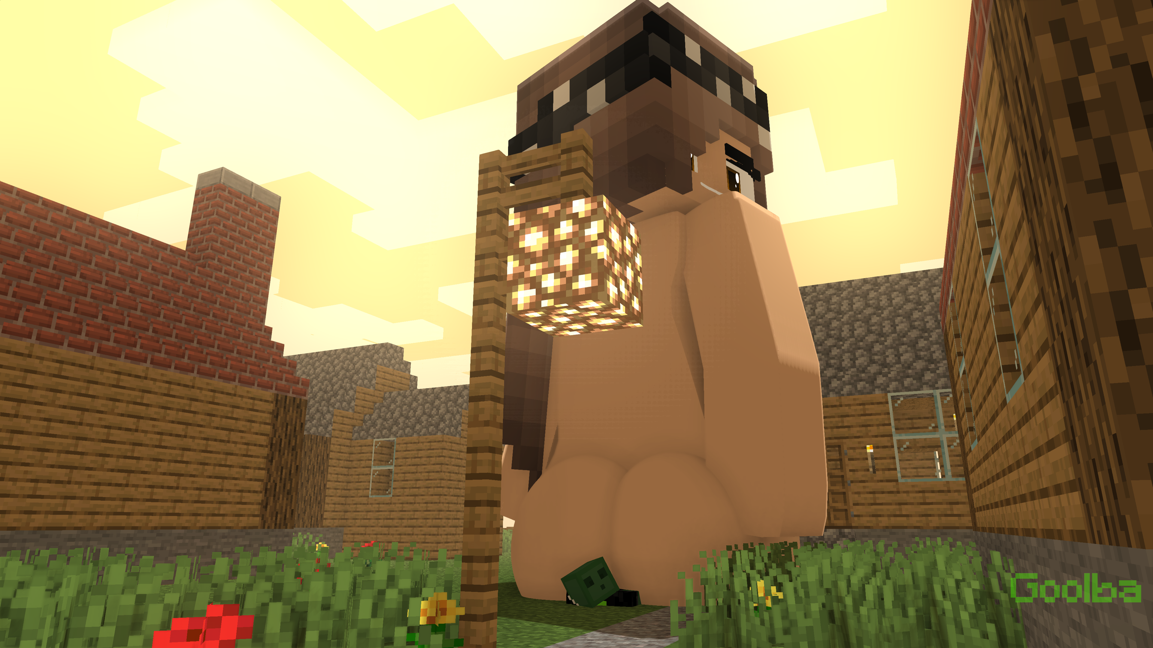 kayla, minecraft, crush, crushed by ass, giantess, goolba, macro, naked, 