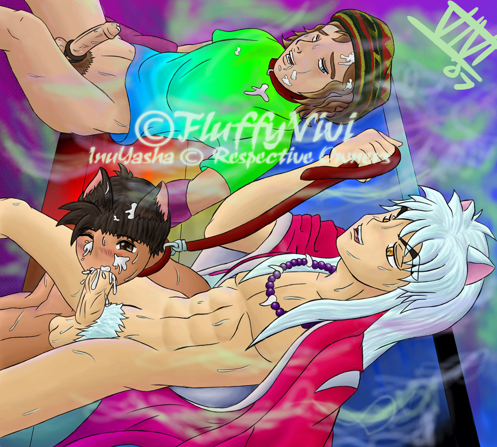 fluffyvivi, inuyasha (character), inuyasha, tagme, male, male only, multiple males, yaoi, 