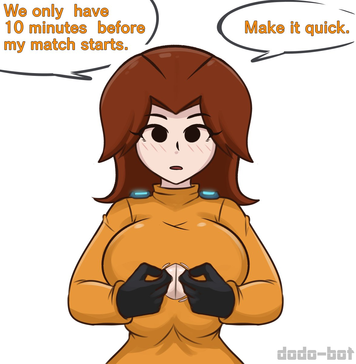 dodo-bot, mii, mii gunner, super smash bros., tagme, 1girls, looking back, 