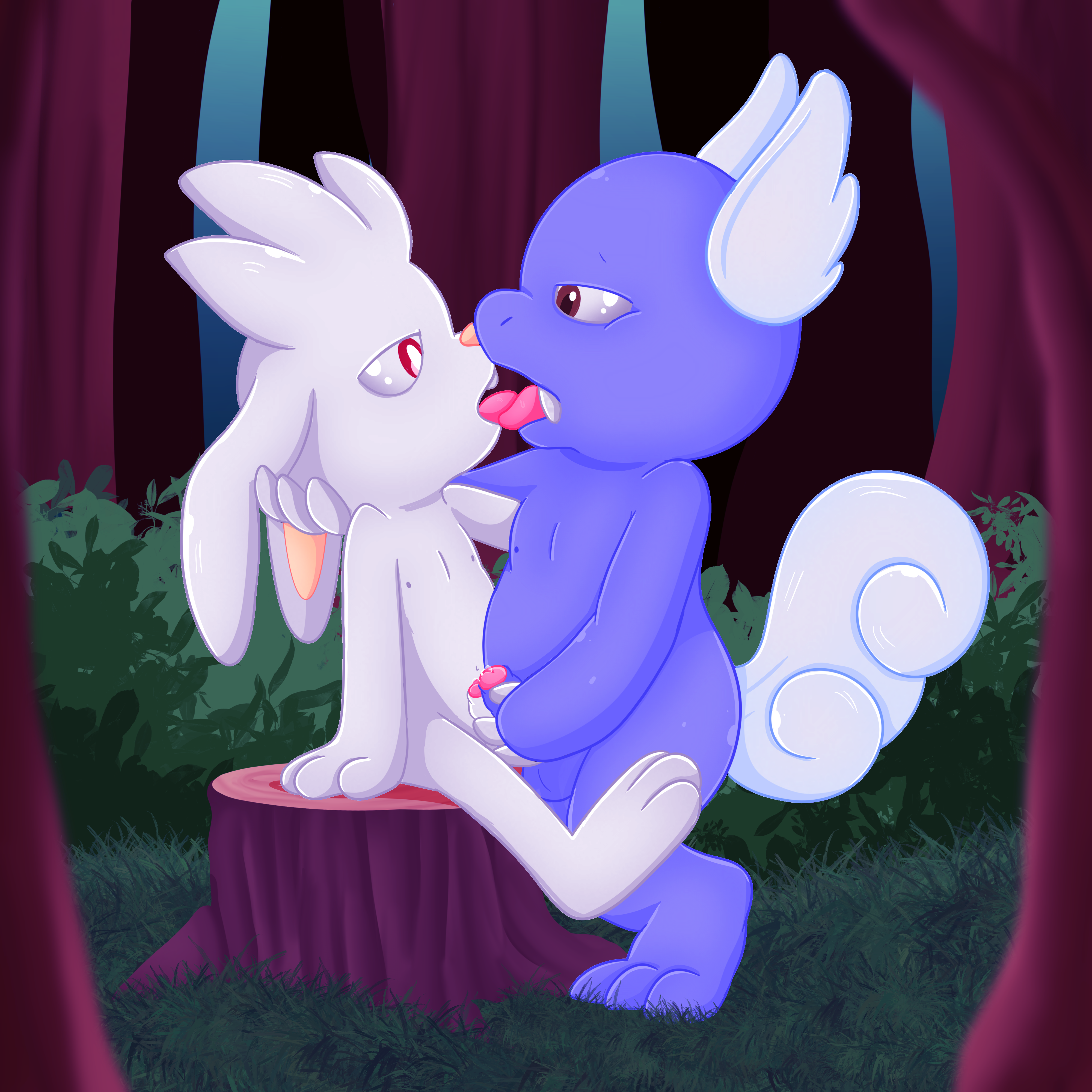 absurd_res anthro foreskin forest forest_background frottage generation_1_pokemon generation_8_pokemon genitals hi_res kissing lagomorph leporid male nature nature_background nintendo nude penile penis penises_touching plant pokemon pokemon_(species) rabbit raboot reptile retracted_foreskin scalie sex shellessturtles tree turtle uncircumcised wartortle