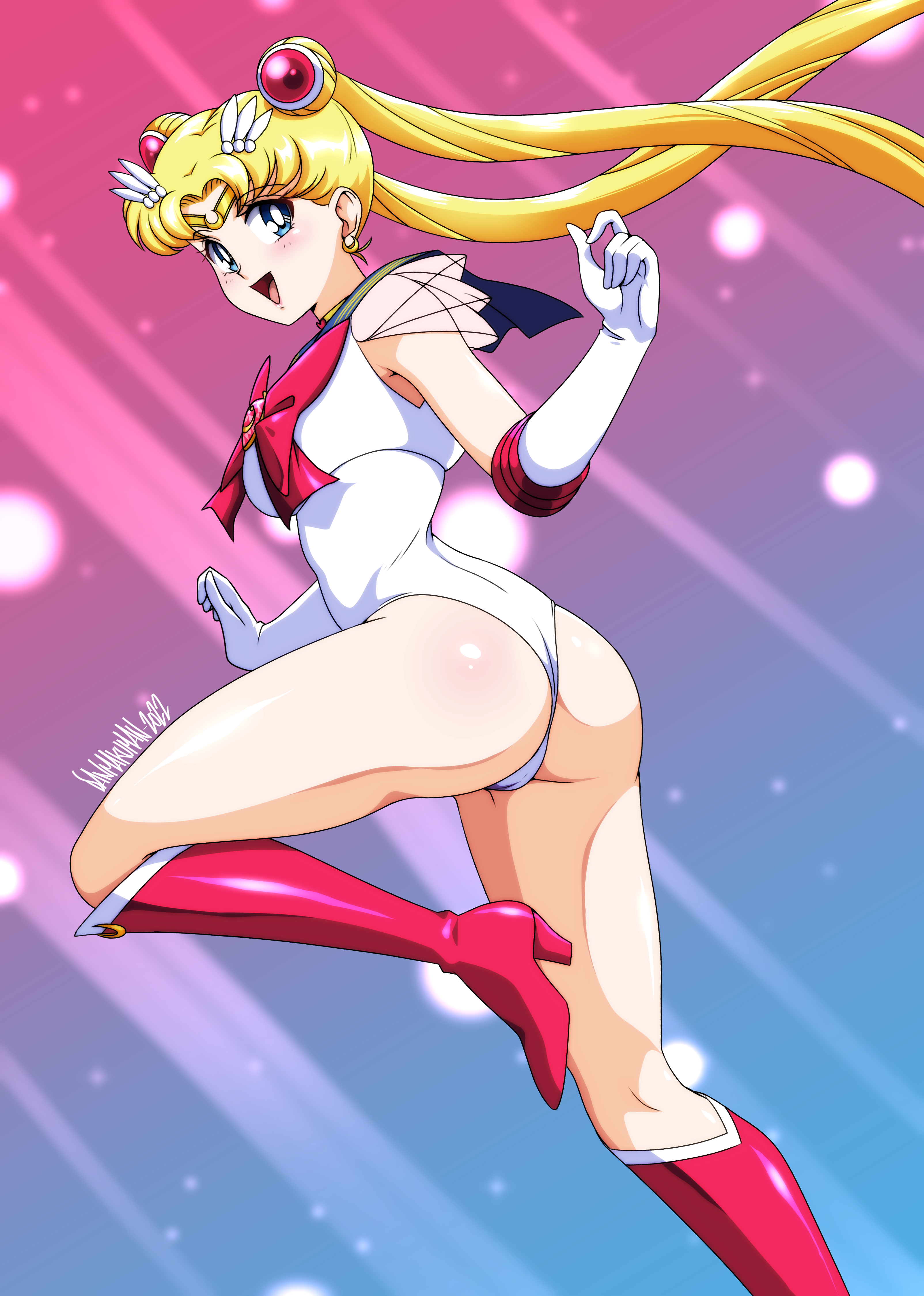 1girls 2022 absurd_res adult_swim alluring ass bishoujo_senshi_sailor_moon bishoujo_senshi_sailor_moon_r bishoujo_senshi_sailor_moon_r_the_movie bishoujo_senshi_sailor_moon_s bishoujo_senshi_sailor_moon_s_the_movie bishoujo_senshi_sailor_moon_supers bishoujo_senshi_sailor_moon_supers_the_movie blonde_hair blue_eyes boots bow cameltoe circlet crescent crescent_earrings danmakuman double_bun earrings elbow_gloves gloves hair_bun high_heel_boots high_heels high_res jewelry knee_boots leotard open_mouth retro_artstyle sailor_moon see-through_clothes signature smile super_sailor_moon toei_animation toonami twintails usagi_tsukino viz_media white_gloves white_leotard