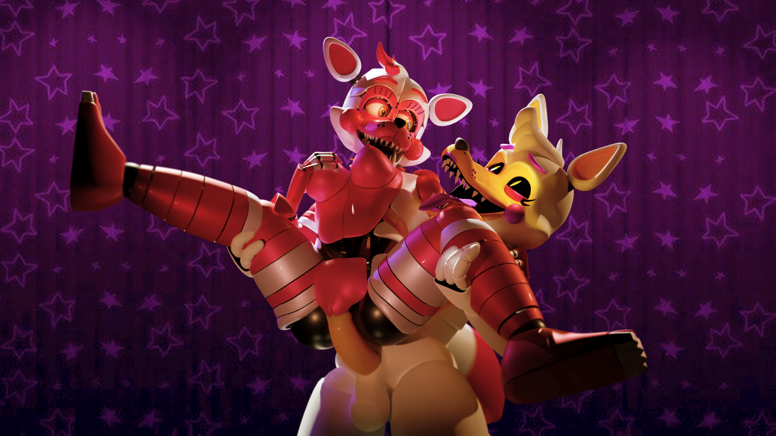 Get lost in the rule34 world of funtime foxy!